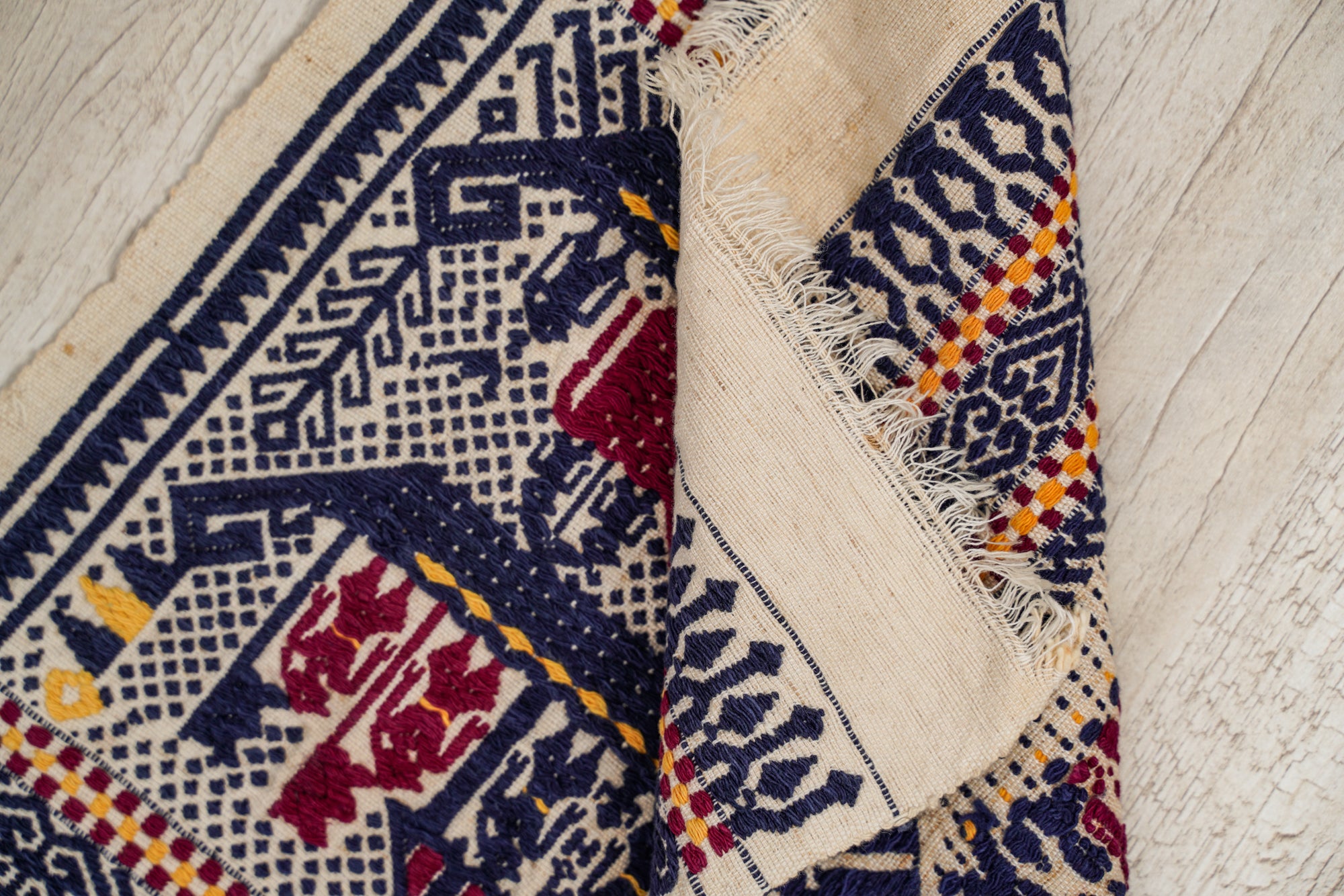 Vintage Indonesian Tampan Textile 1'5" x 1'1"