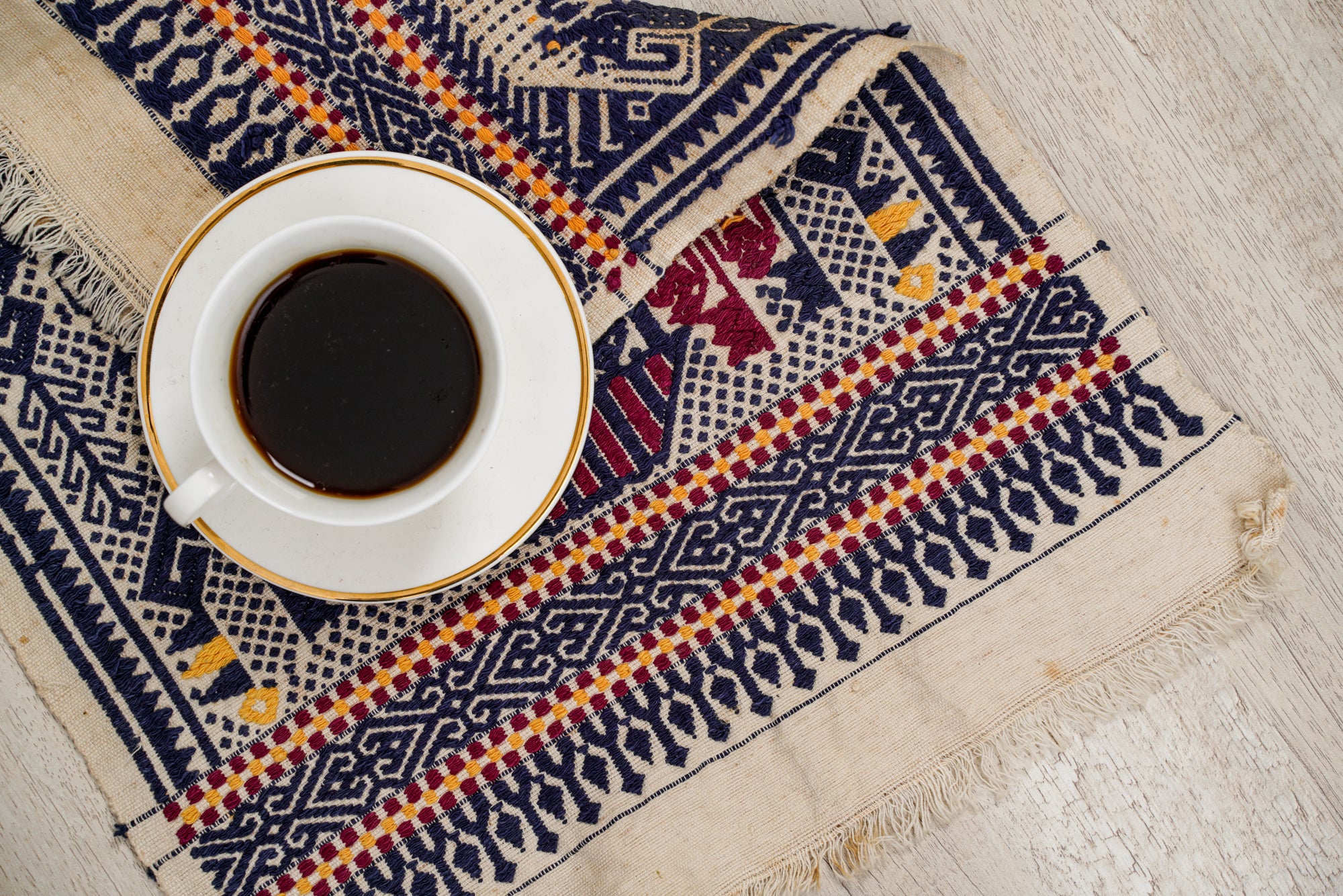 Vintage Indonesian Tampan Textile 1'5" x 1'1"