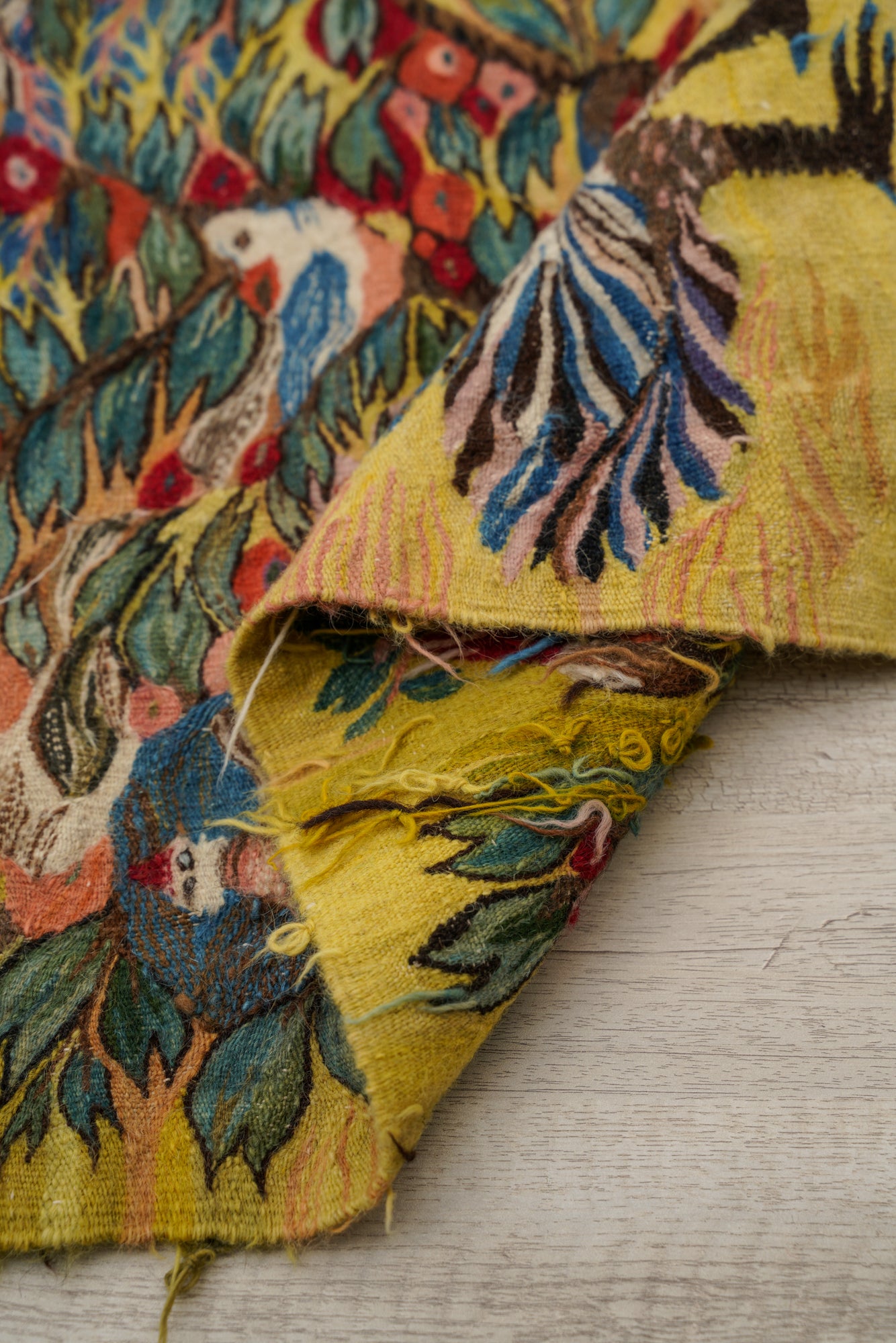 Vintage Naturalistic Egyptian Tapestry (Wissa Wassef) 2'10" x 2'