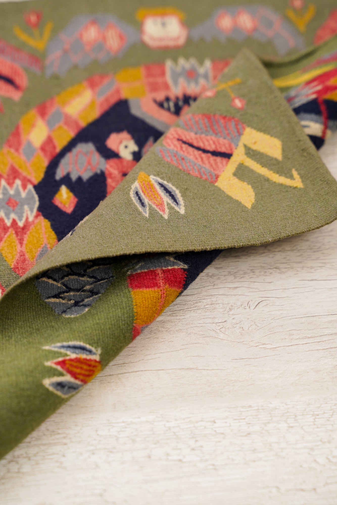 Antique Scandinavian Tapestry (The Annunciation) 3'3" x 1'6"