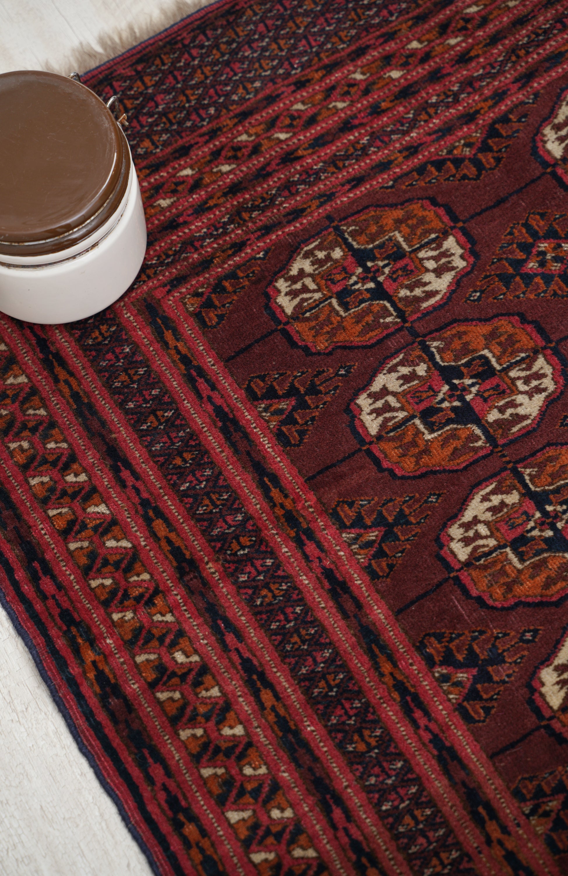 Antique Caucasian Bokhara Rug 3'1" x 2'10"