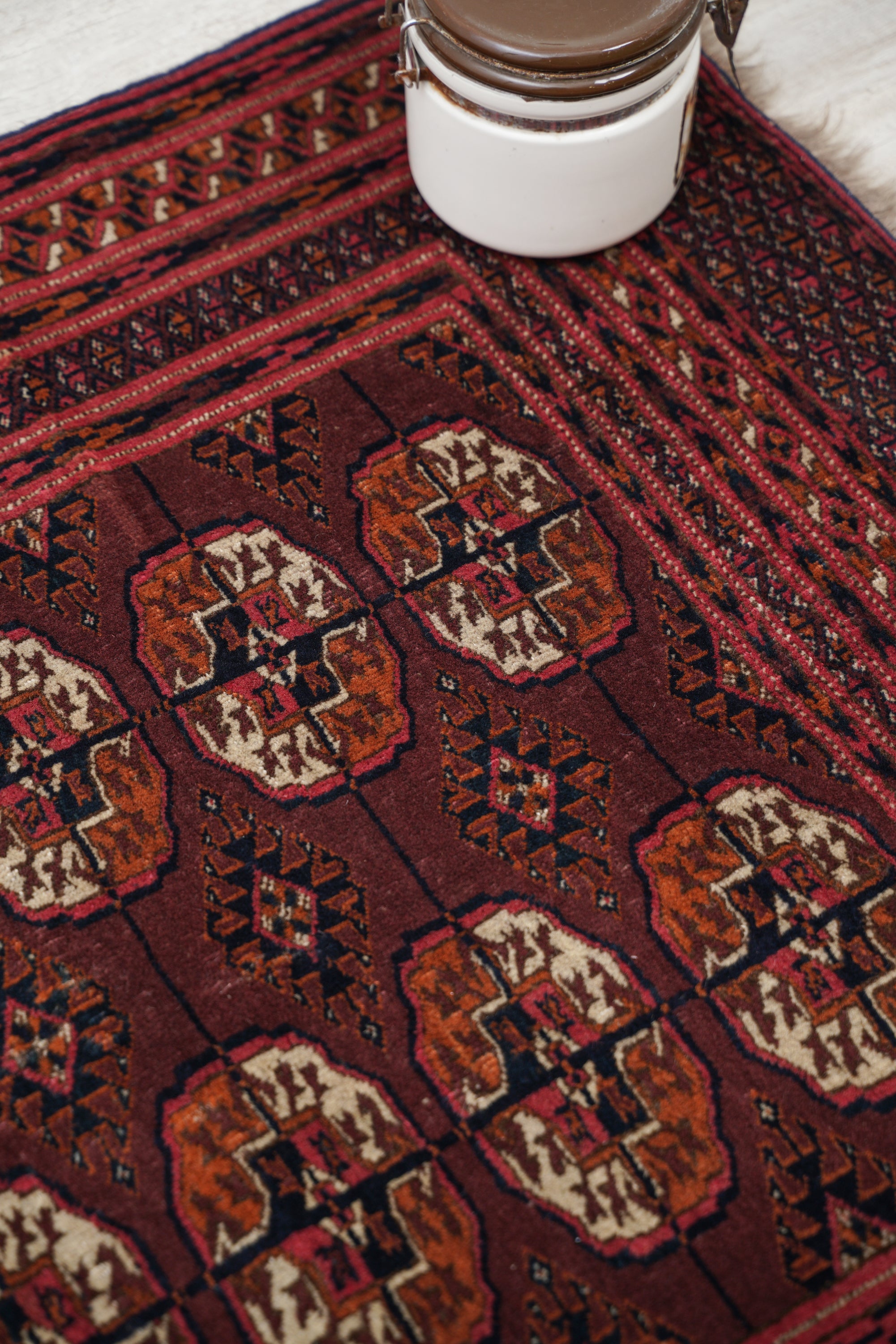 Antique Caucasian Bokhara Rug 3'1" x 2'10"