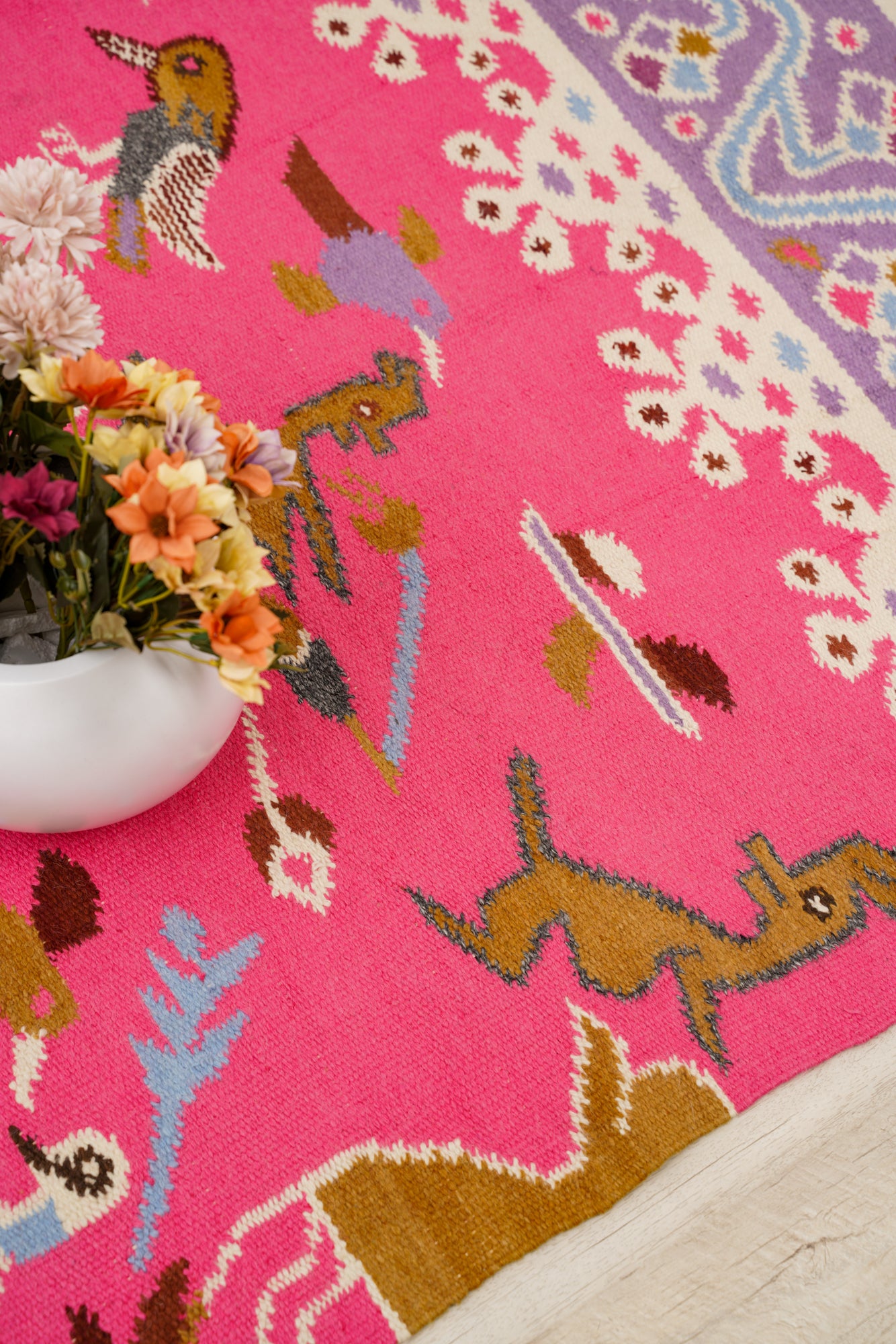 Vintage Scandinavian Kilim 5'8" x 3'10"