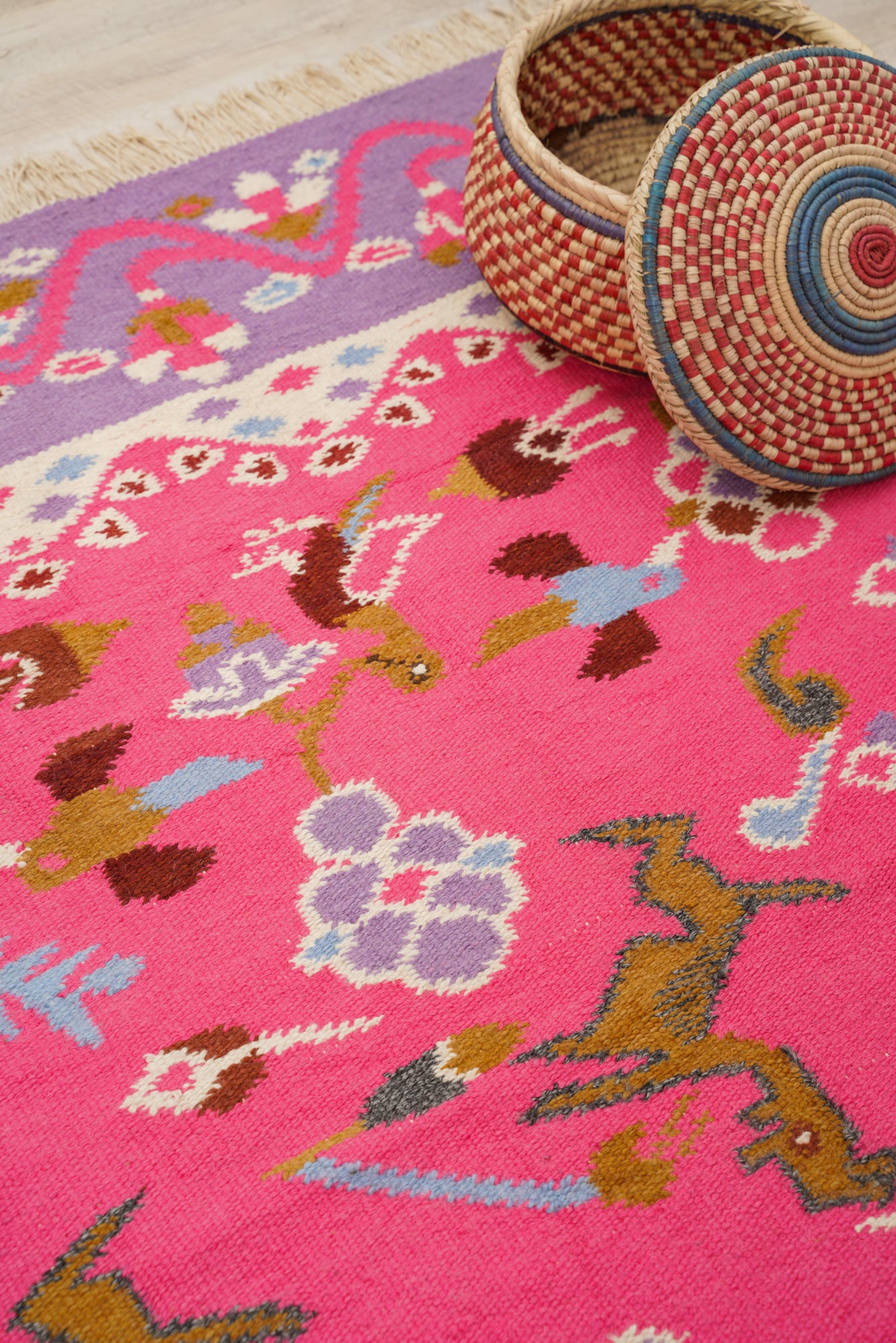 Vintage Scandinavian Kilim 5'8" x 3'10"