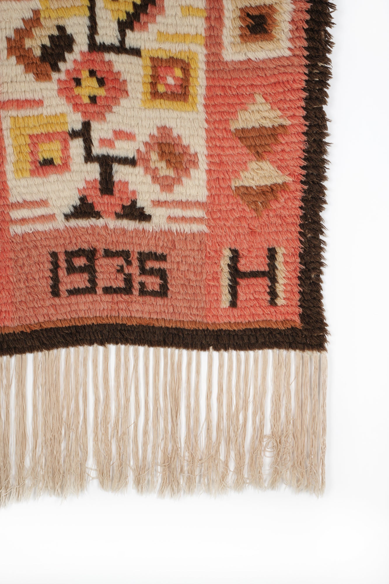 Antique Scandinavian Rya Rug 3' x 2'2"