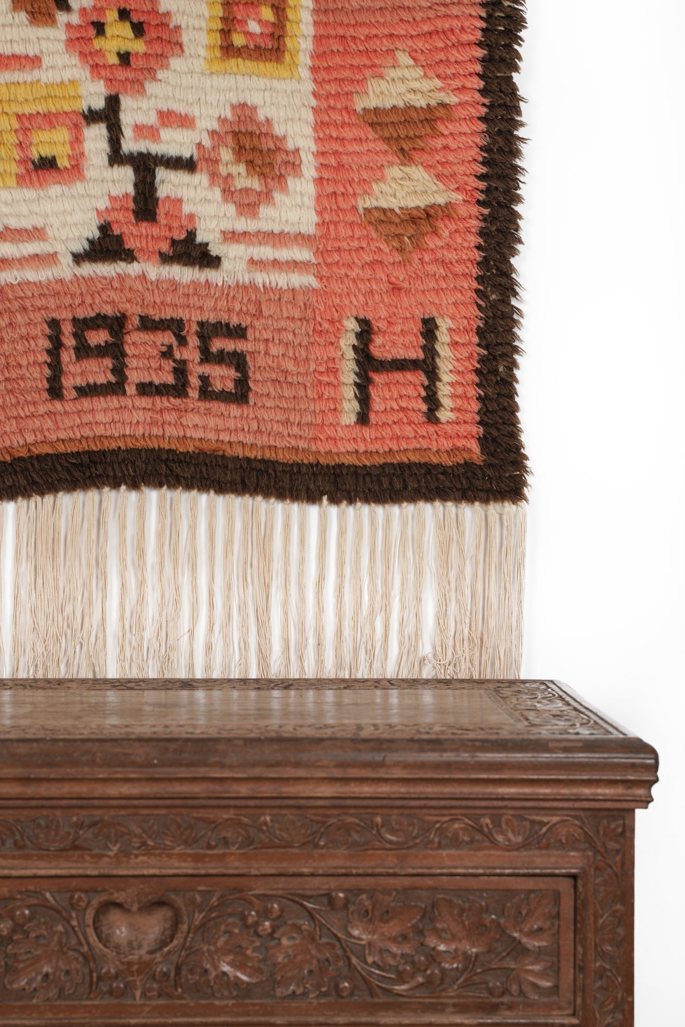 Antique Scandinavian Rya Rug 3' x 2'2"