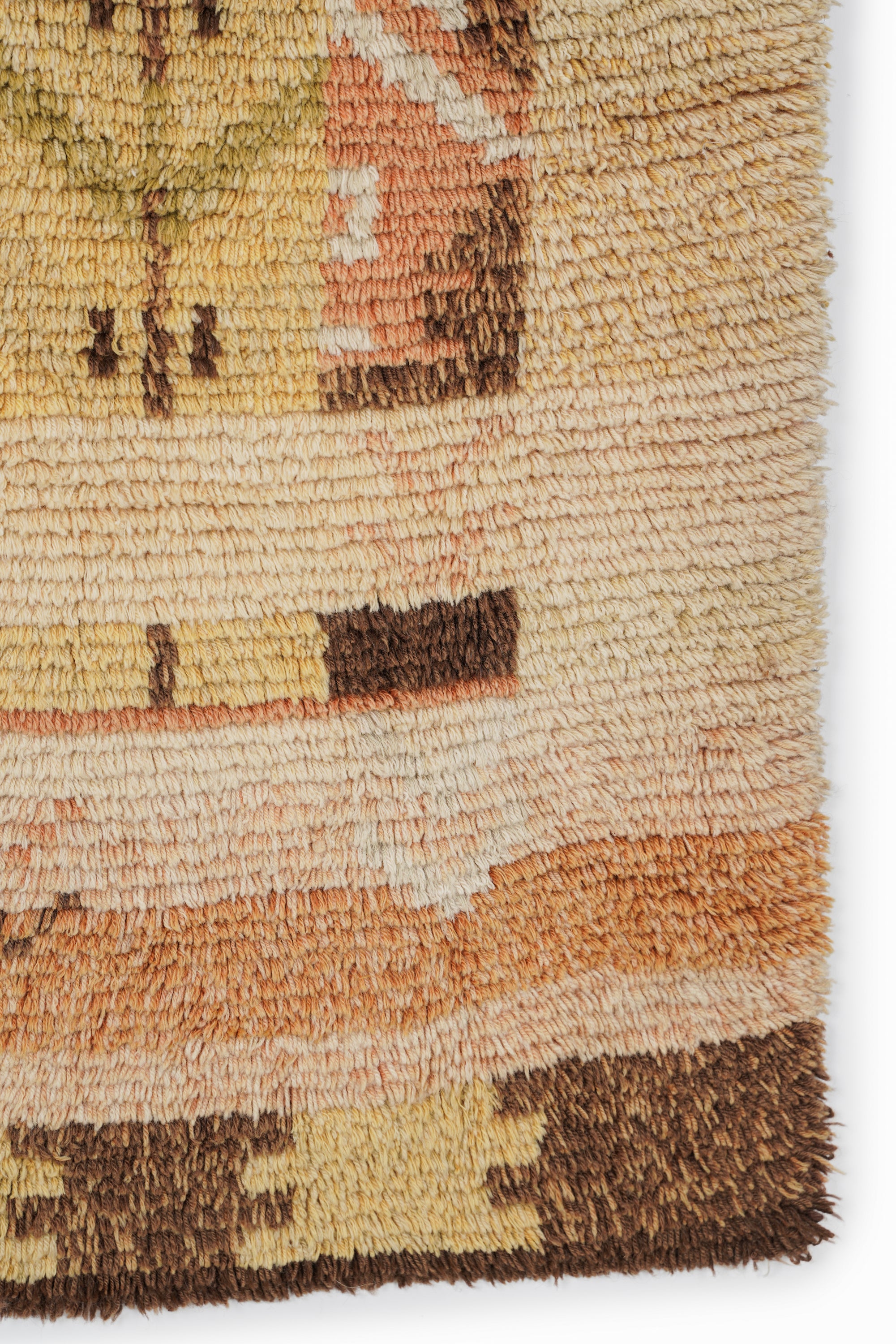 Vintage Scandinavian Rya Rug 3'6" x 3'