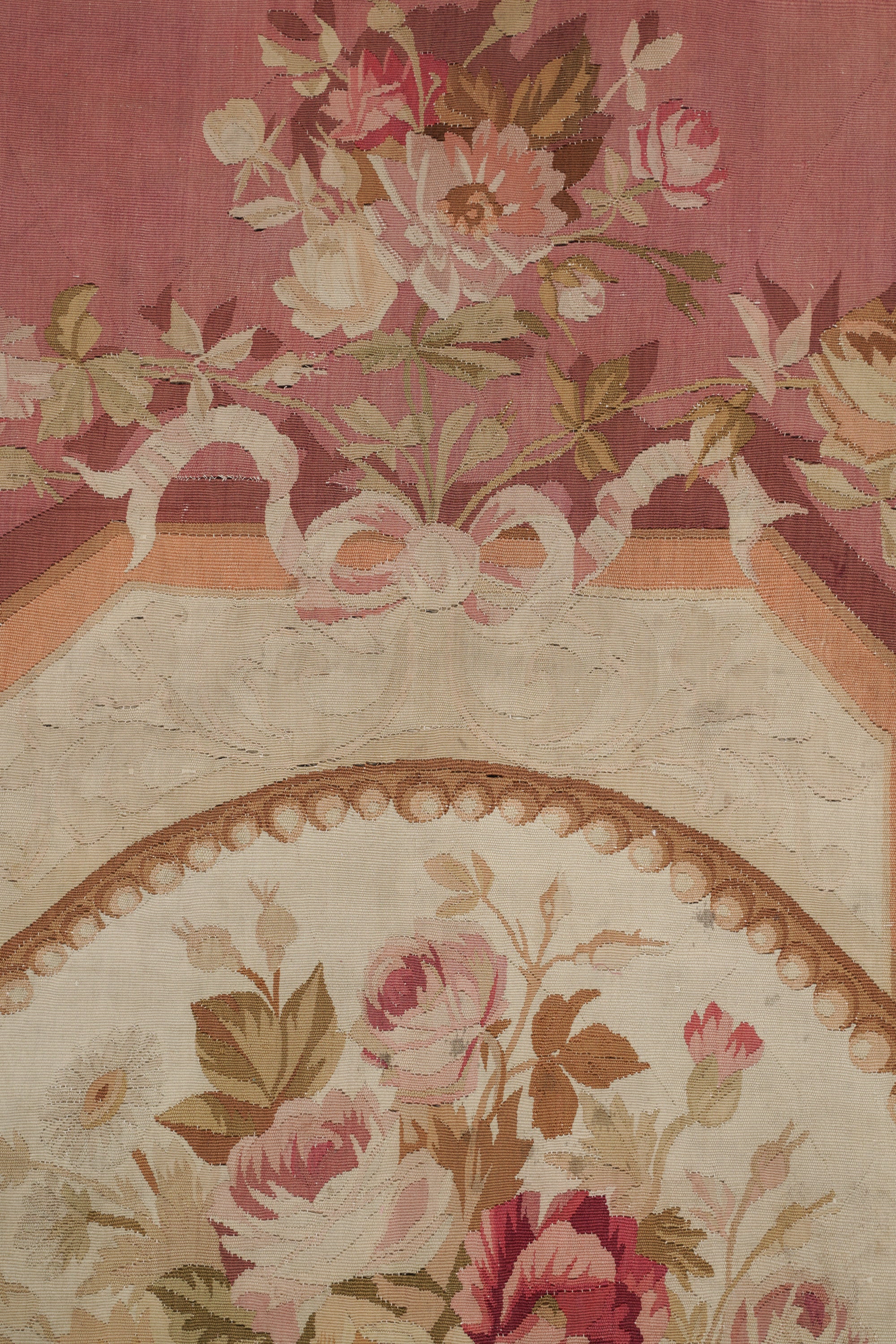 Antique French Aubusson Tapestry 7'7" x 4'6"