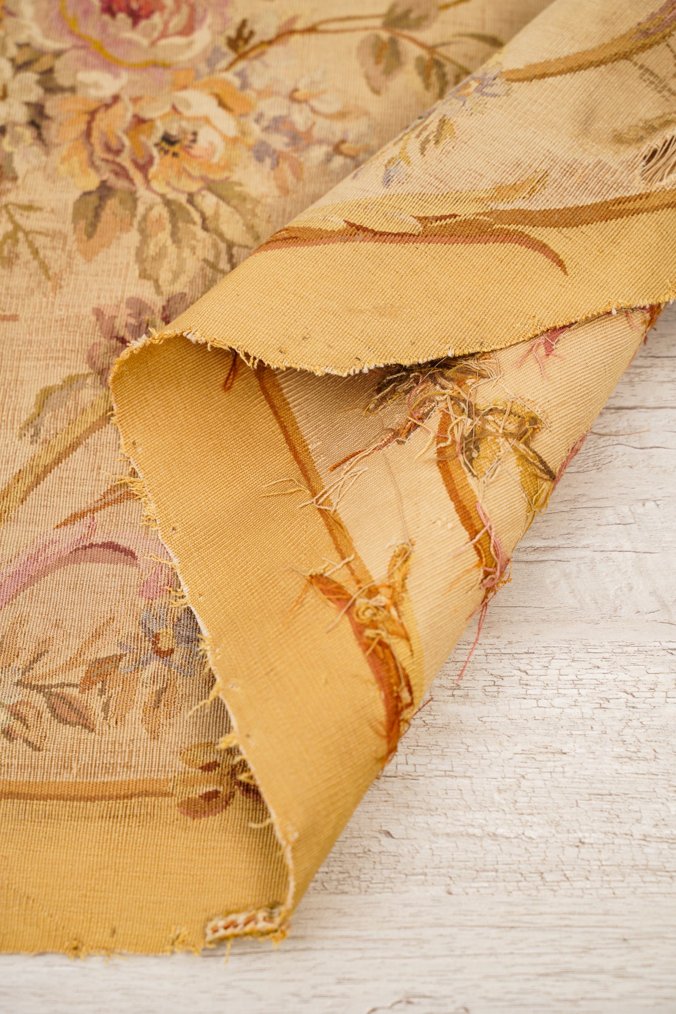 Antique French Aubusson Tapestry 4' x 2'