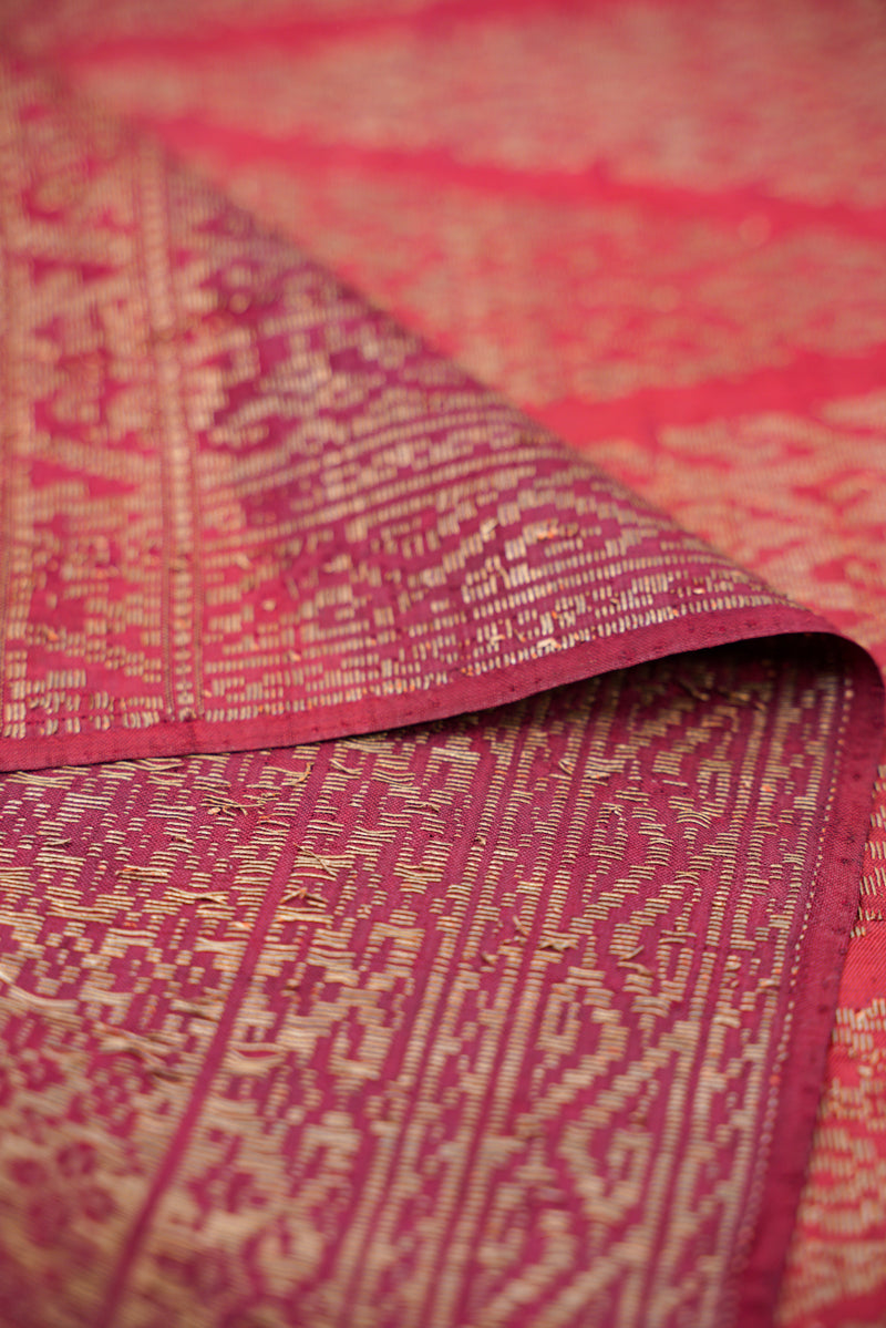 Antique South Sumatra Silk textile 8'10" x 2'10"