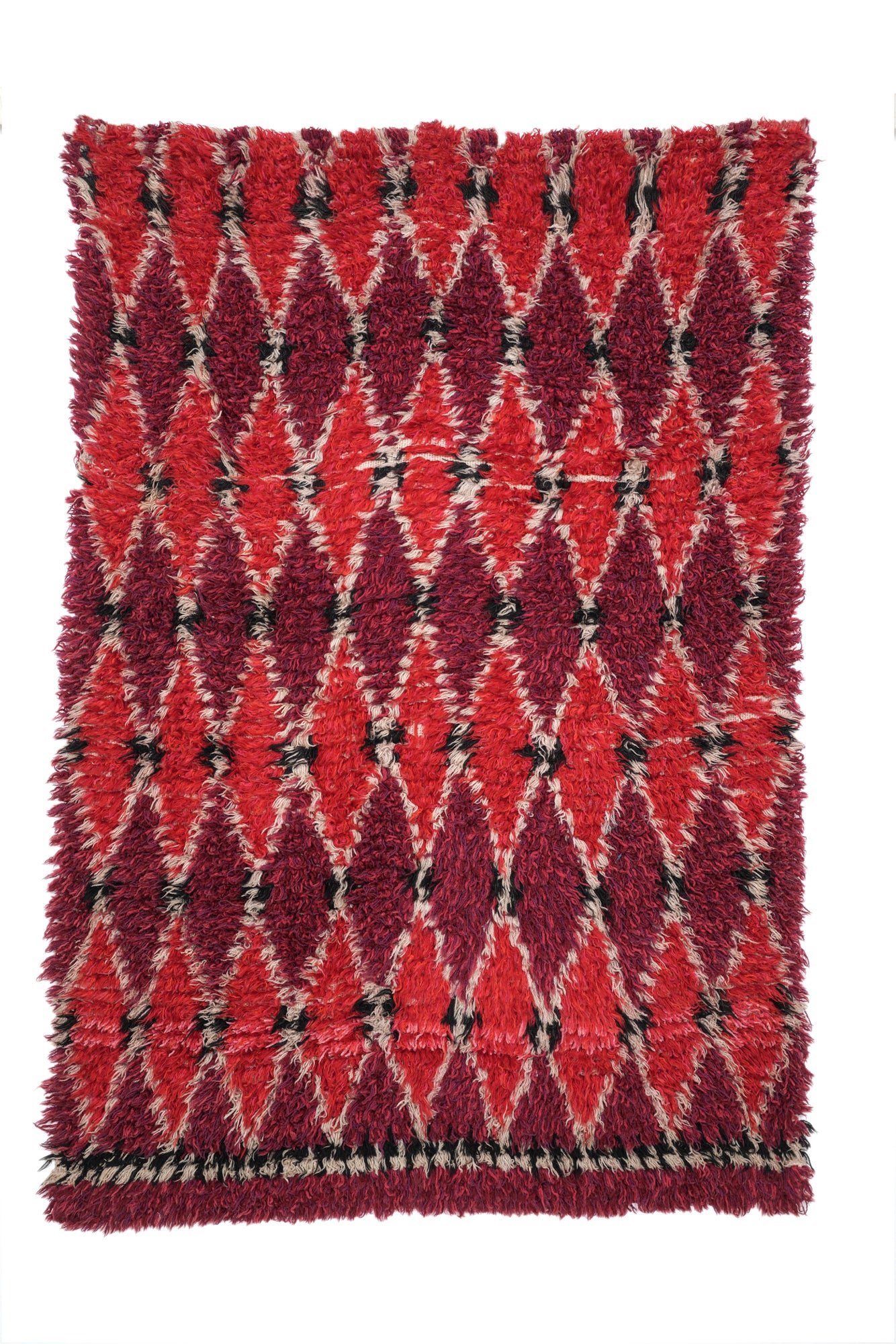 Vintage Scandinavian Rya Rug 4'5" x 3'2"