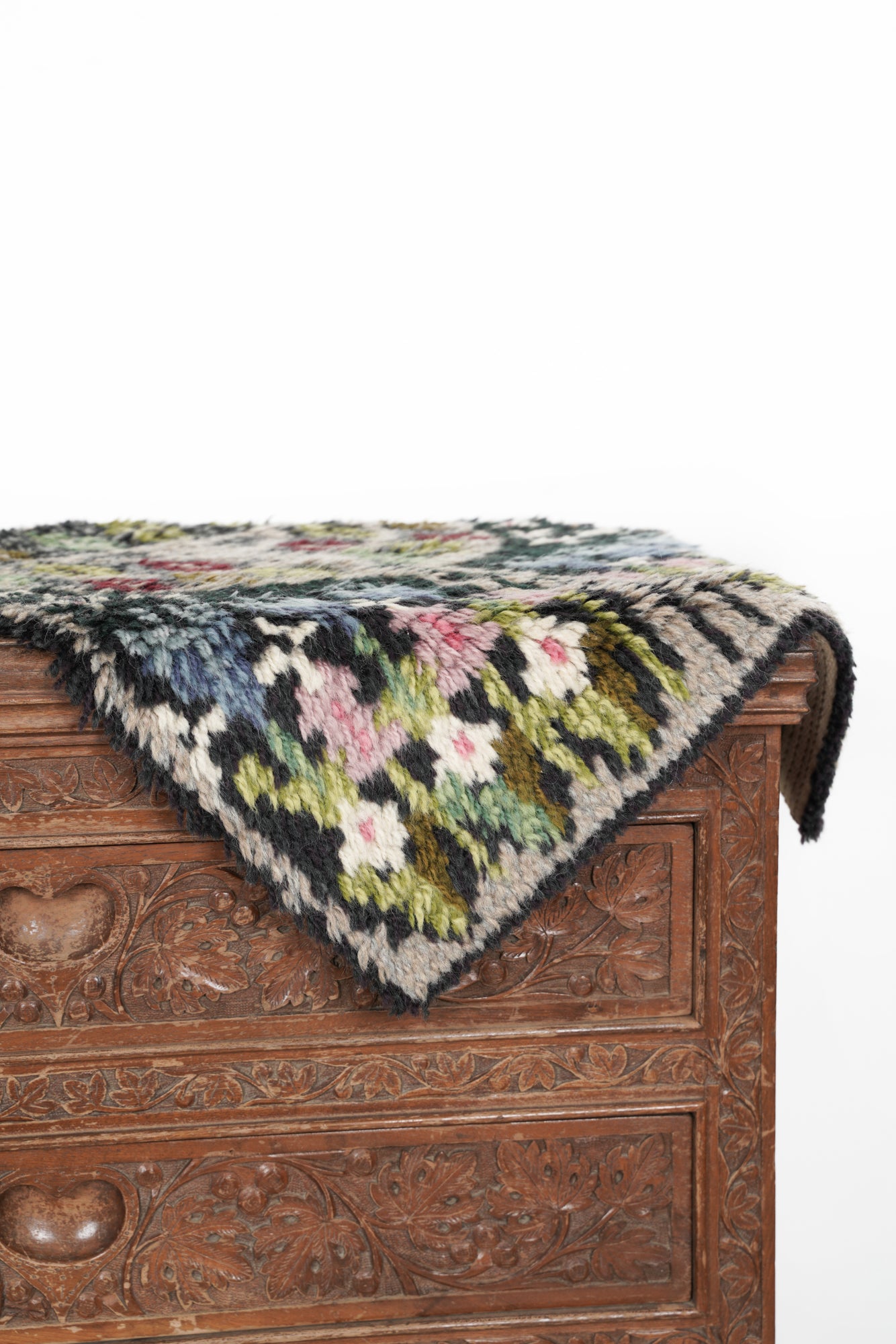 Vintage Scandinavian Rya Rug 1'10" x 1'7"