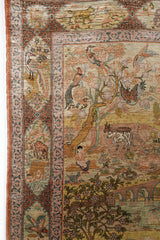 Pure Silk Pictorial Rug 5' x 3'5"