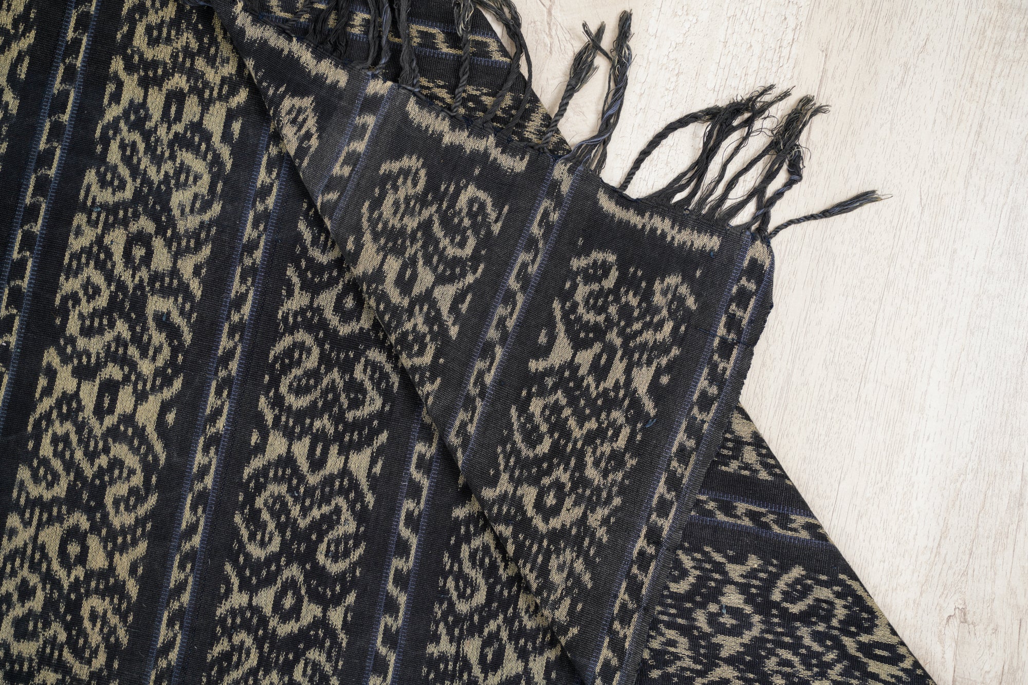 Vintage Indonesian Ikat Textile 6'9" x 3'9"