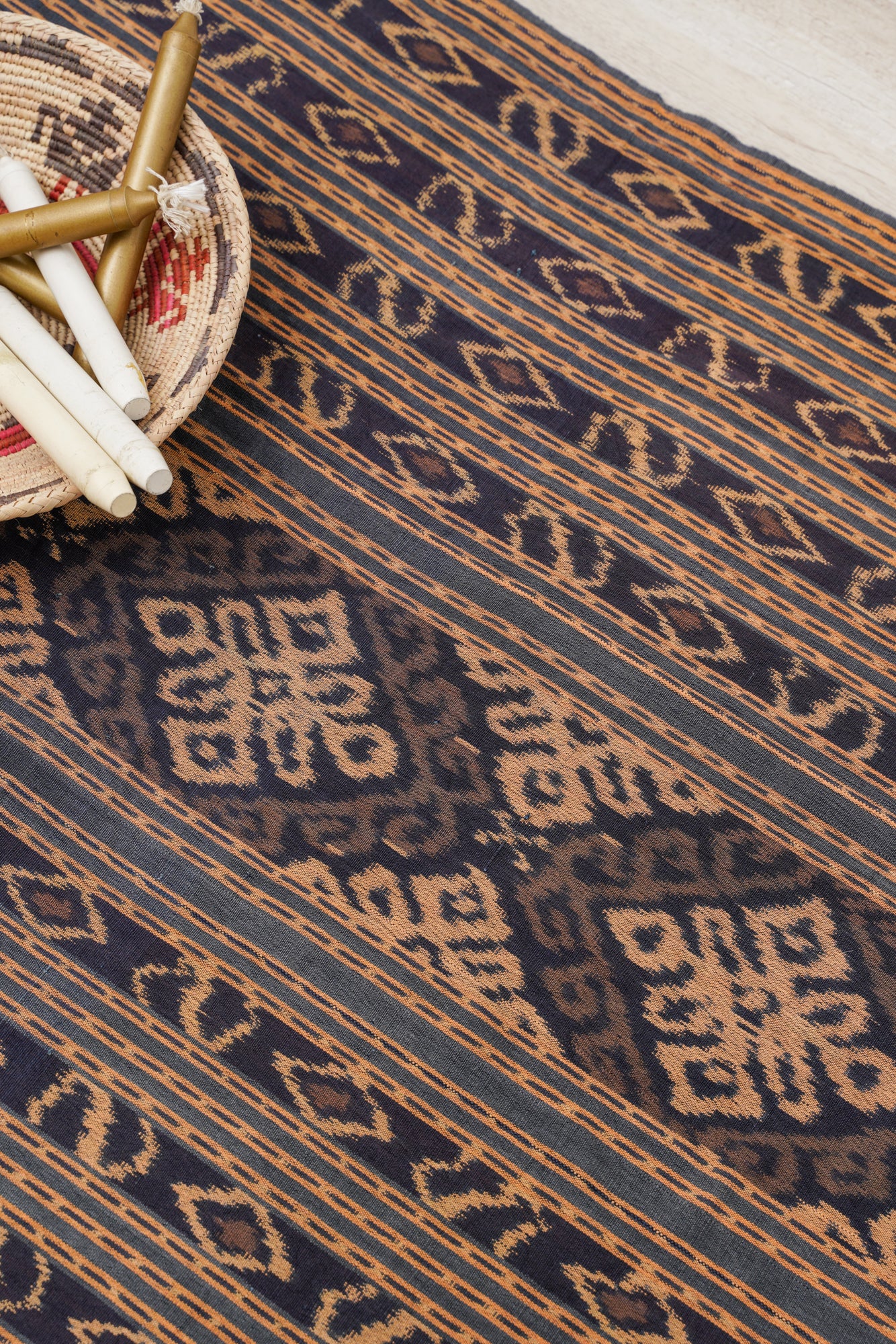 Vintage Indonesian Ikat Textile 6'8