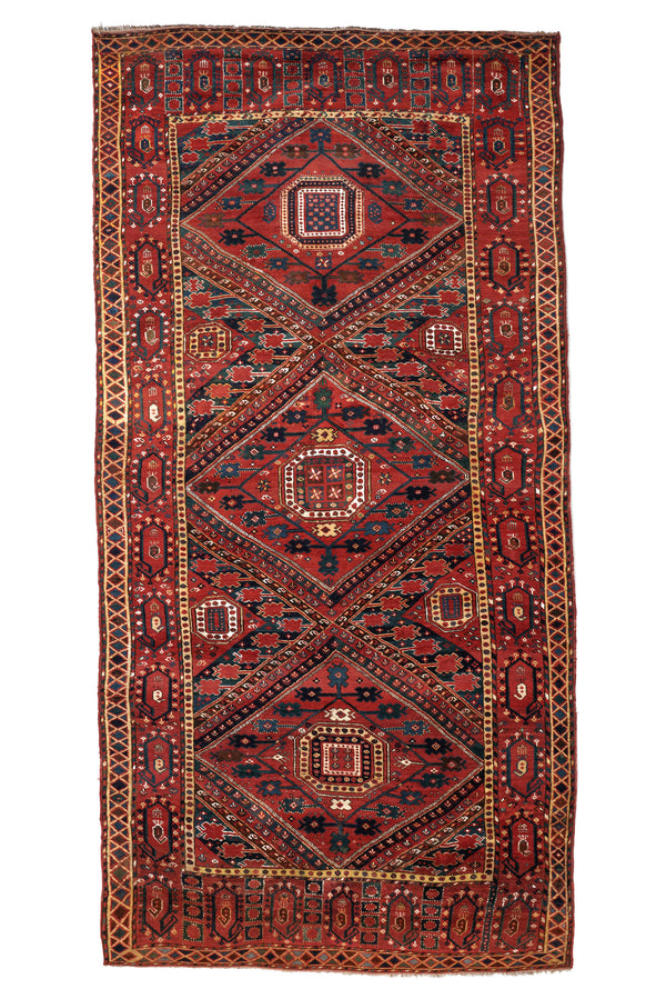 Antique Turkoman Bashir Rug 10'2" x 5'2"