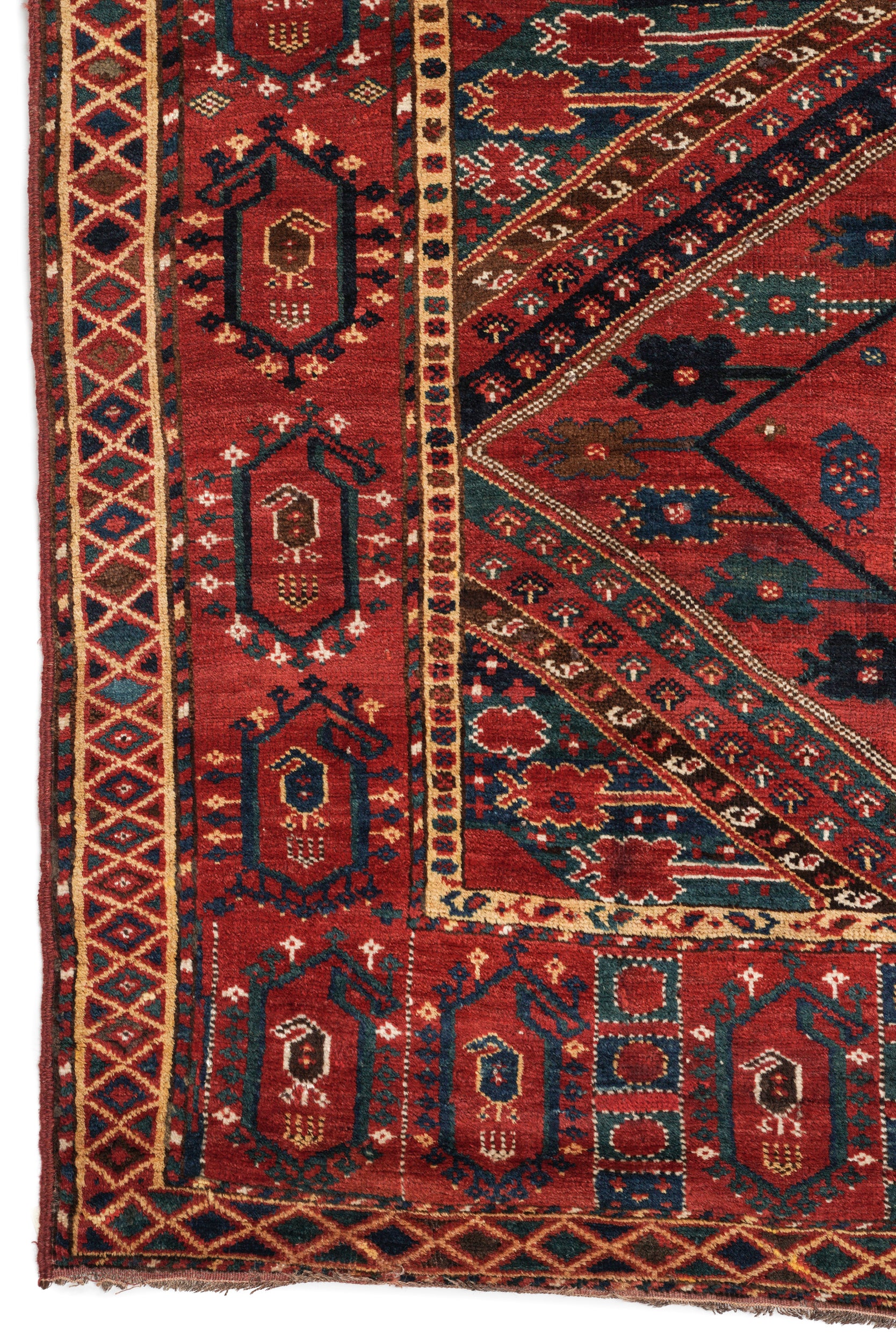 Antique Turkmen Beshir Rug 10'2" x 5'2"