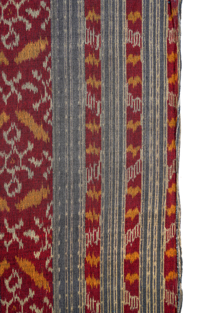 Vintage Indonesian Ikat Textile 6'9" X 3'7"