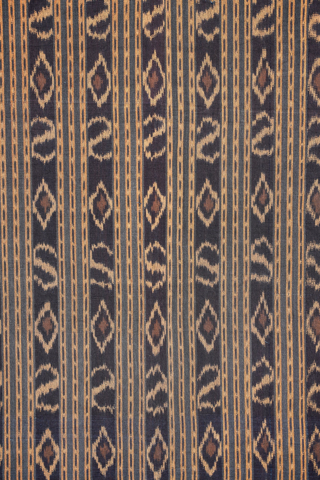 Vintage Indonesian Ikat Textile 6'8" x 5'6"