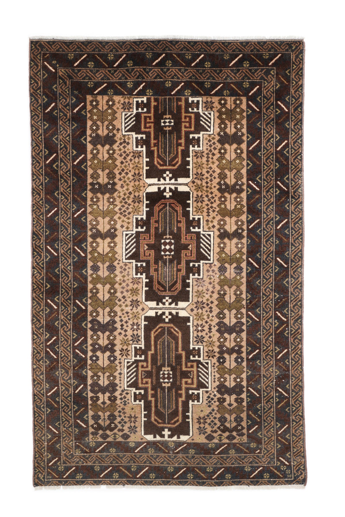 Vintage Baloch Tribal Rug 5'10" x 3'8"