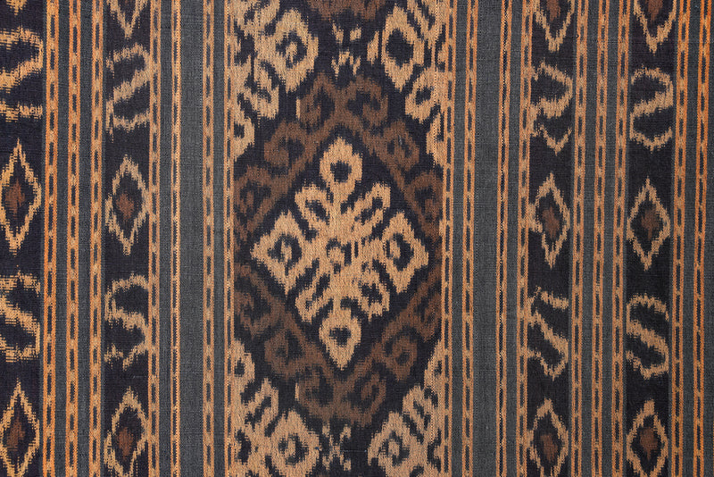 Vintage Indonesian Ikat Textile 6'8" x 5'6"