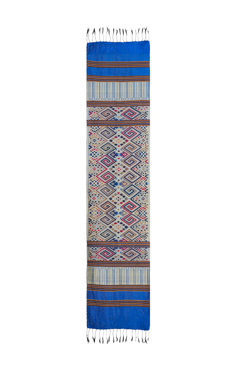 Vintage Indonesian Silk Textile 6'3" x 1'4"