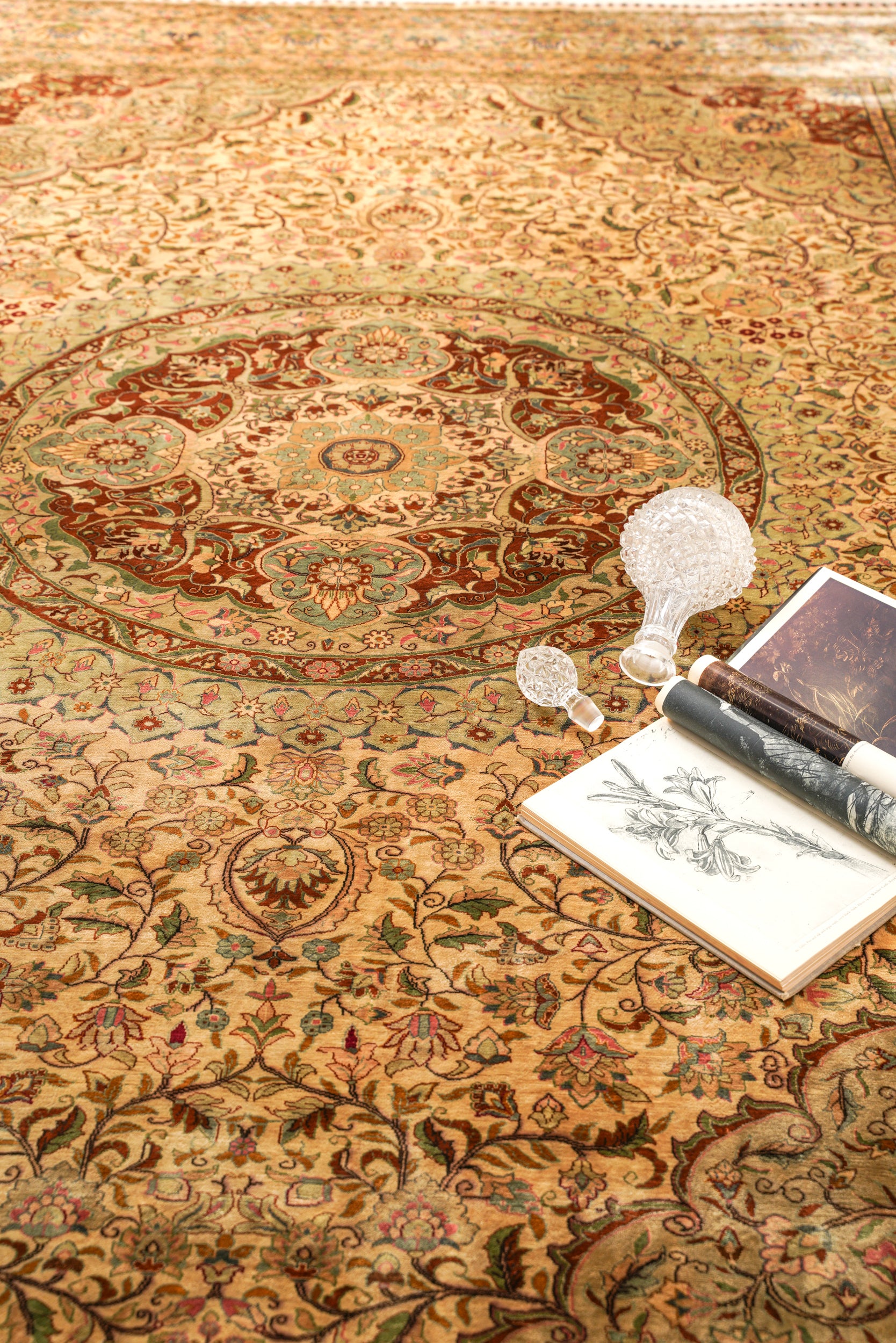 Turkish Silk Hereke Rug 11'6" x 8'8"