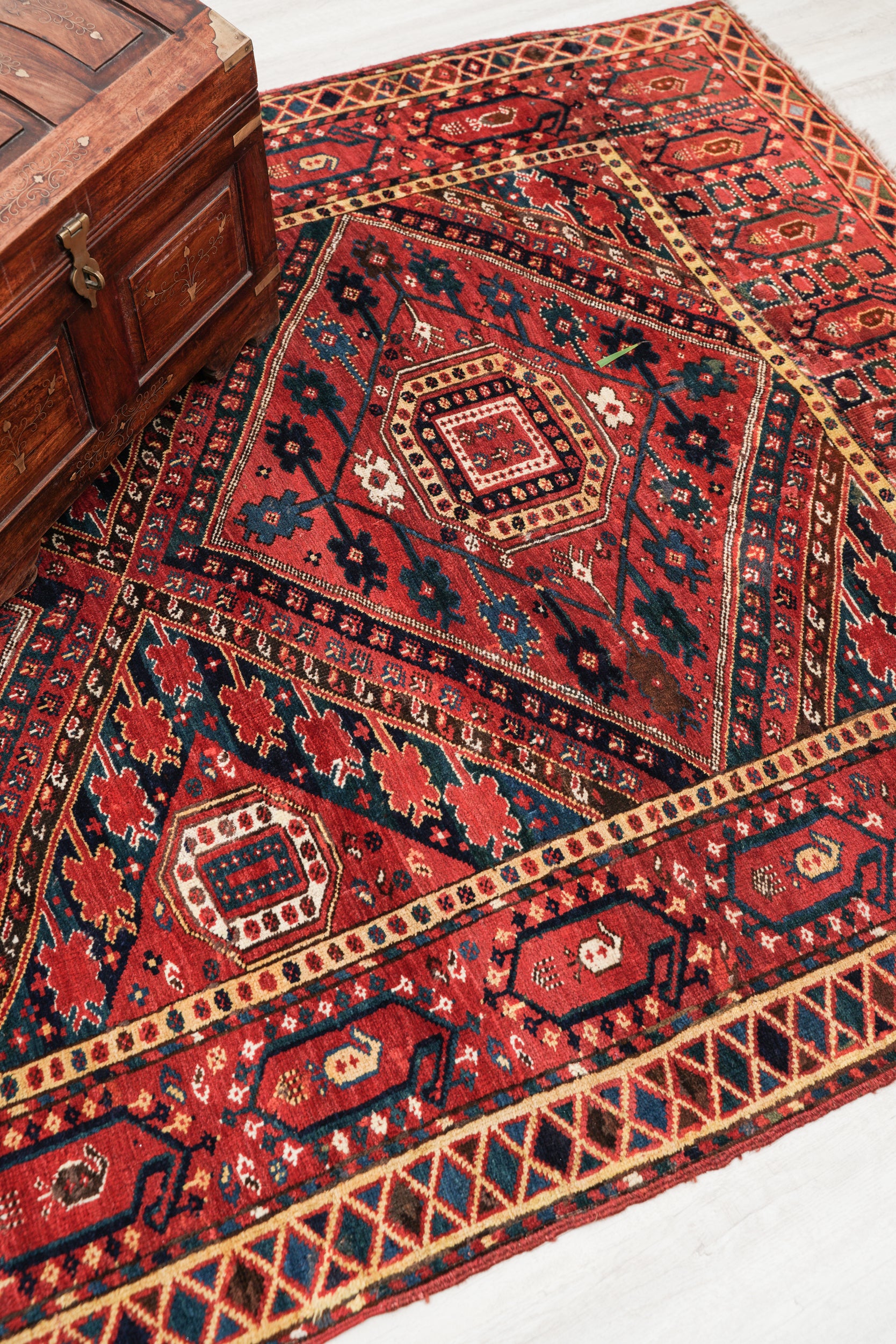 Antique Turkmen Beshir Rug 10'2" x 5'2"
