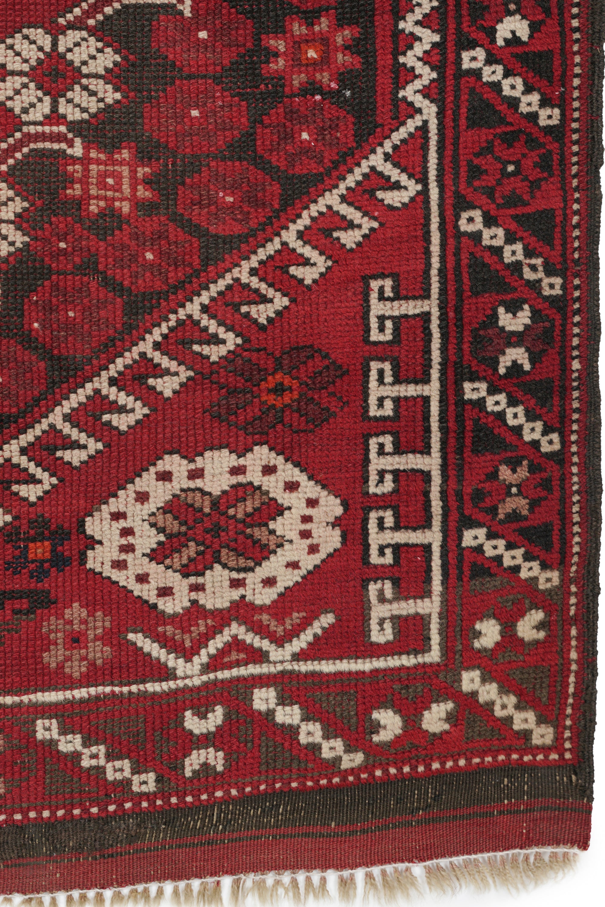 Antique Turkish Bergama Rug 4' x 3'2"