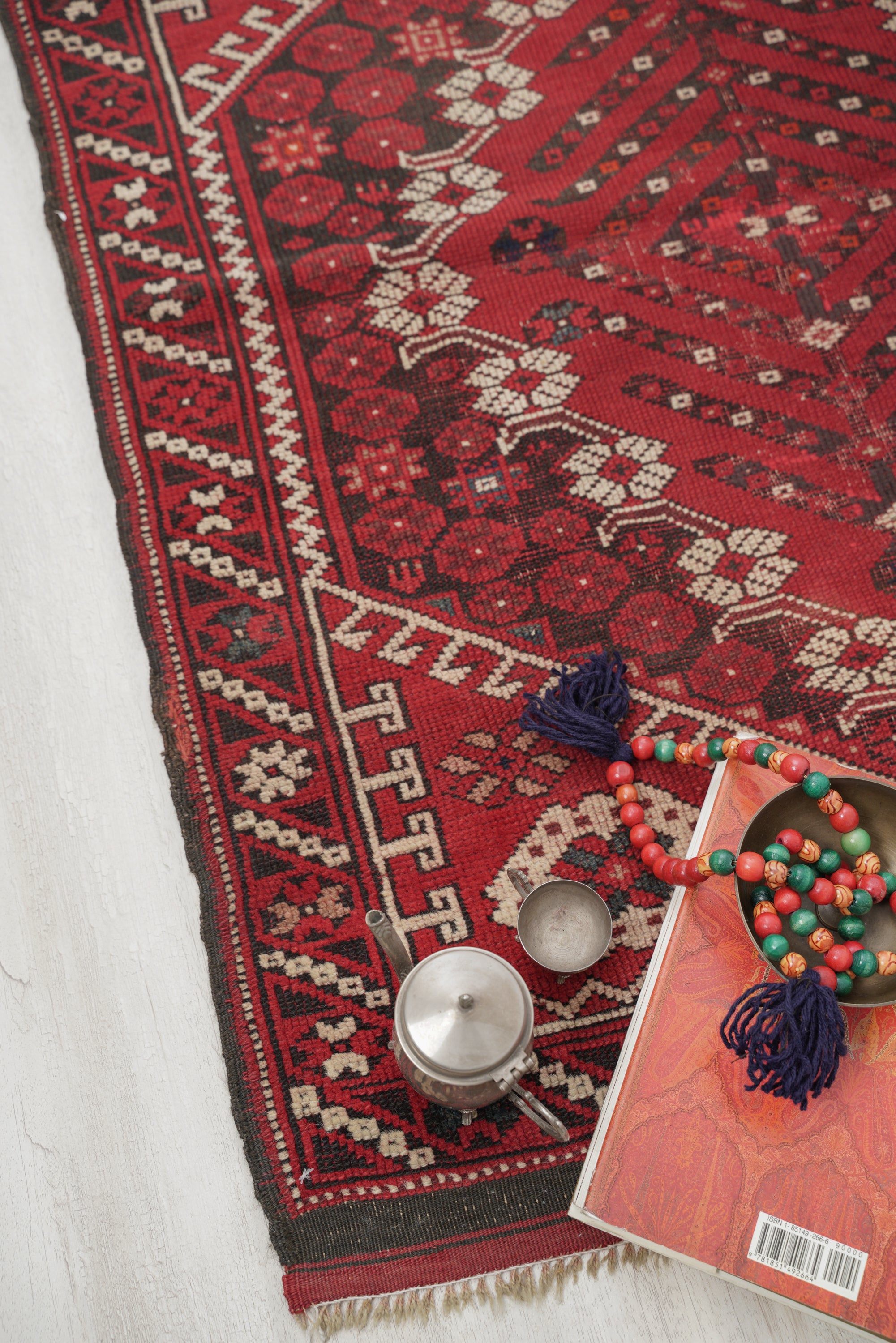 Antique Turkish Bergama Rug 4' x 3'2"