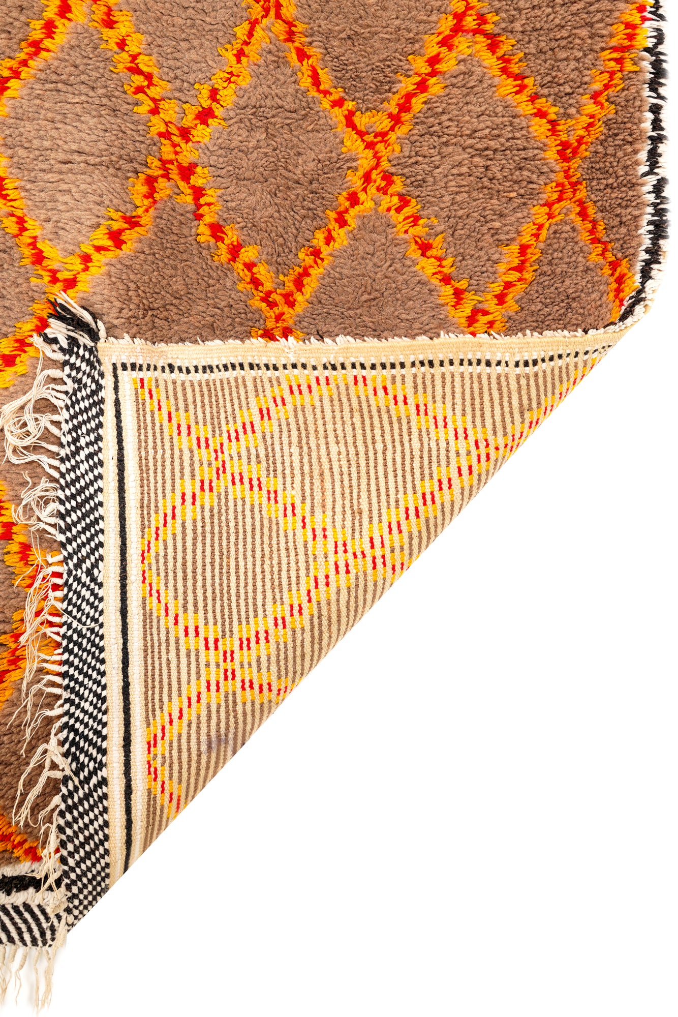 Vintage Moroccan Berber Rug 4'9" x 2'2"