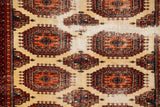 Vintage Turkoman Rug 4'5" x 2'5"