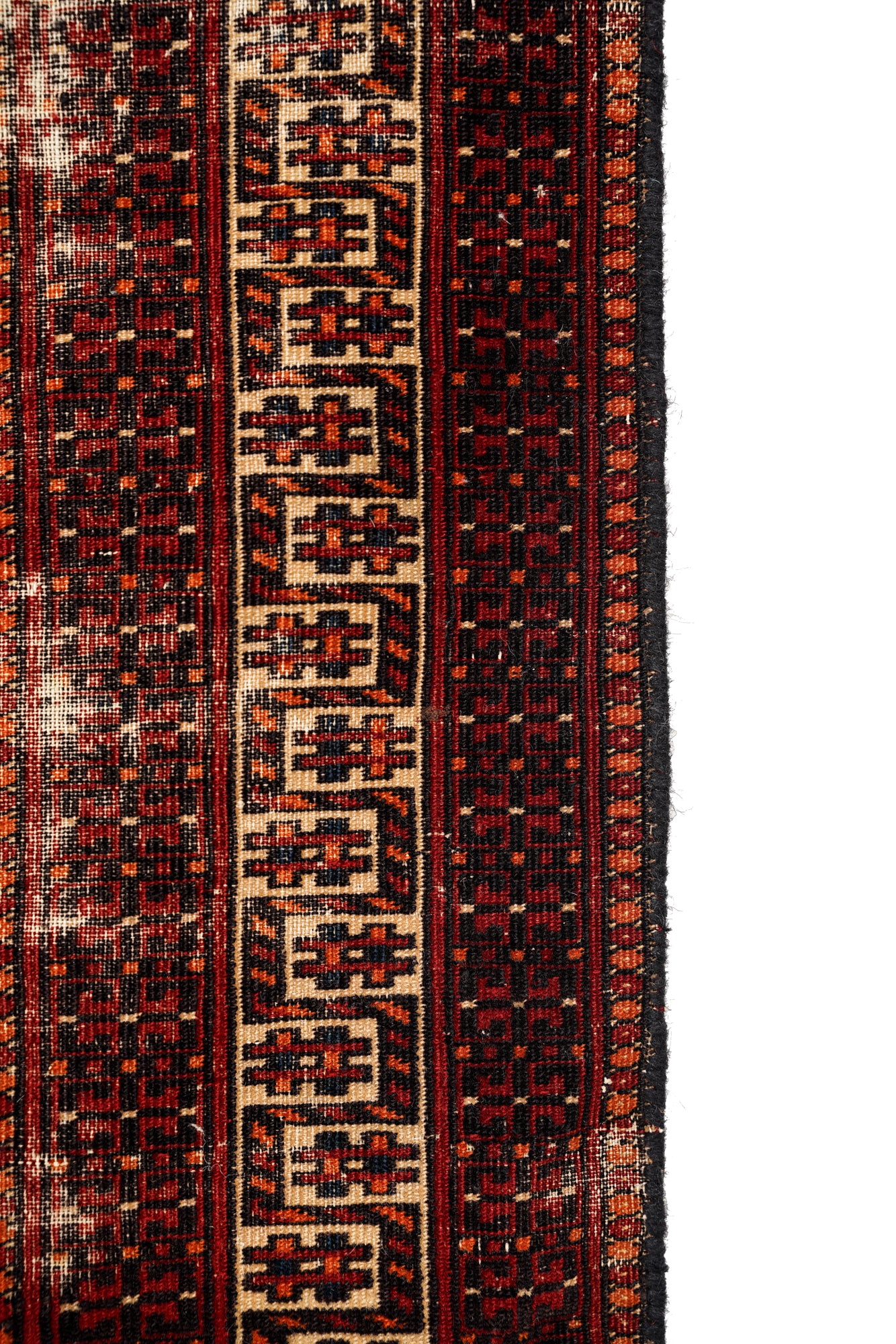 Vintage Turkoman Rug 4'5" x 2'5"