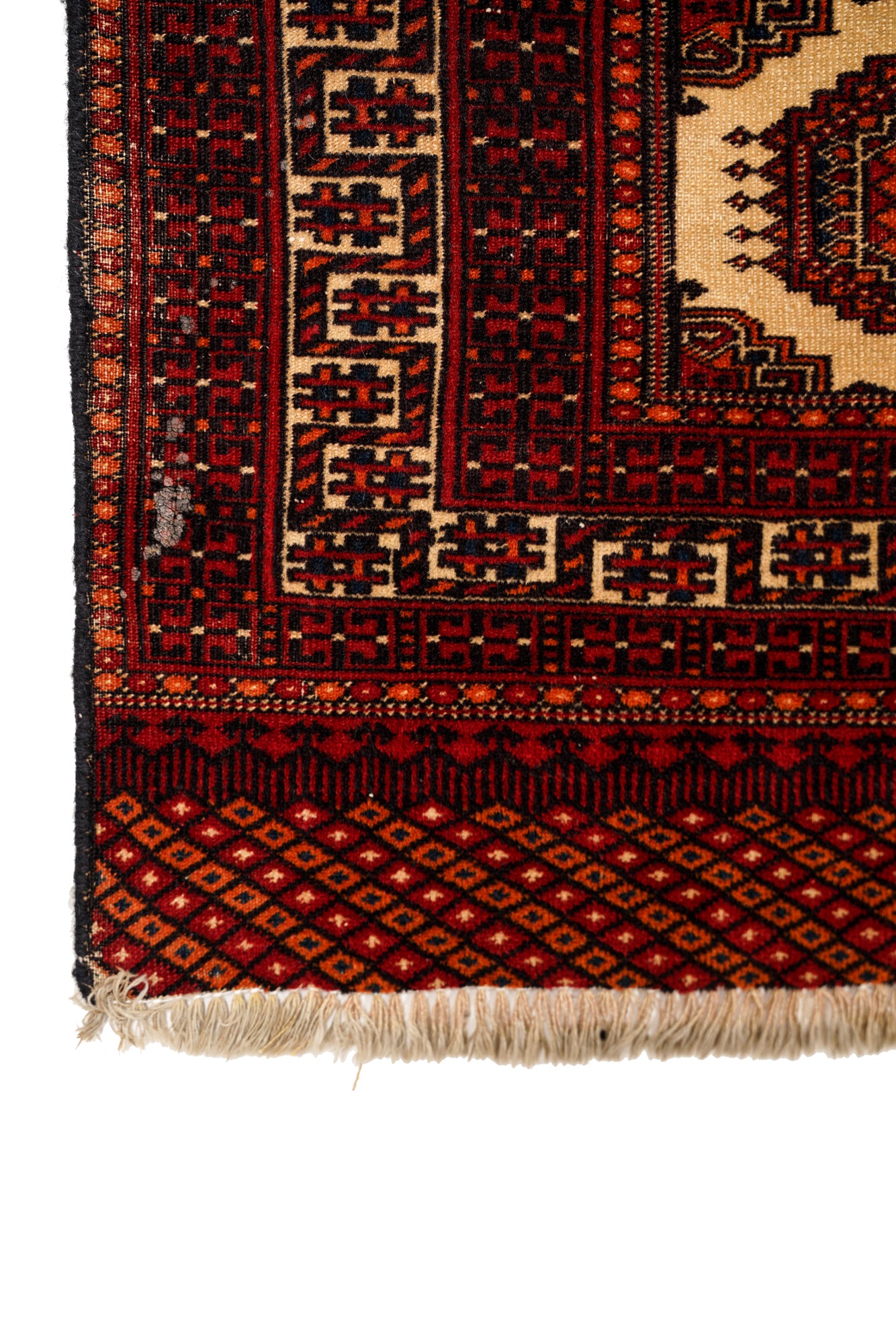 Vintage Turkoman Rug 4'5" x 2'5"