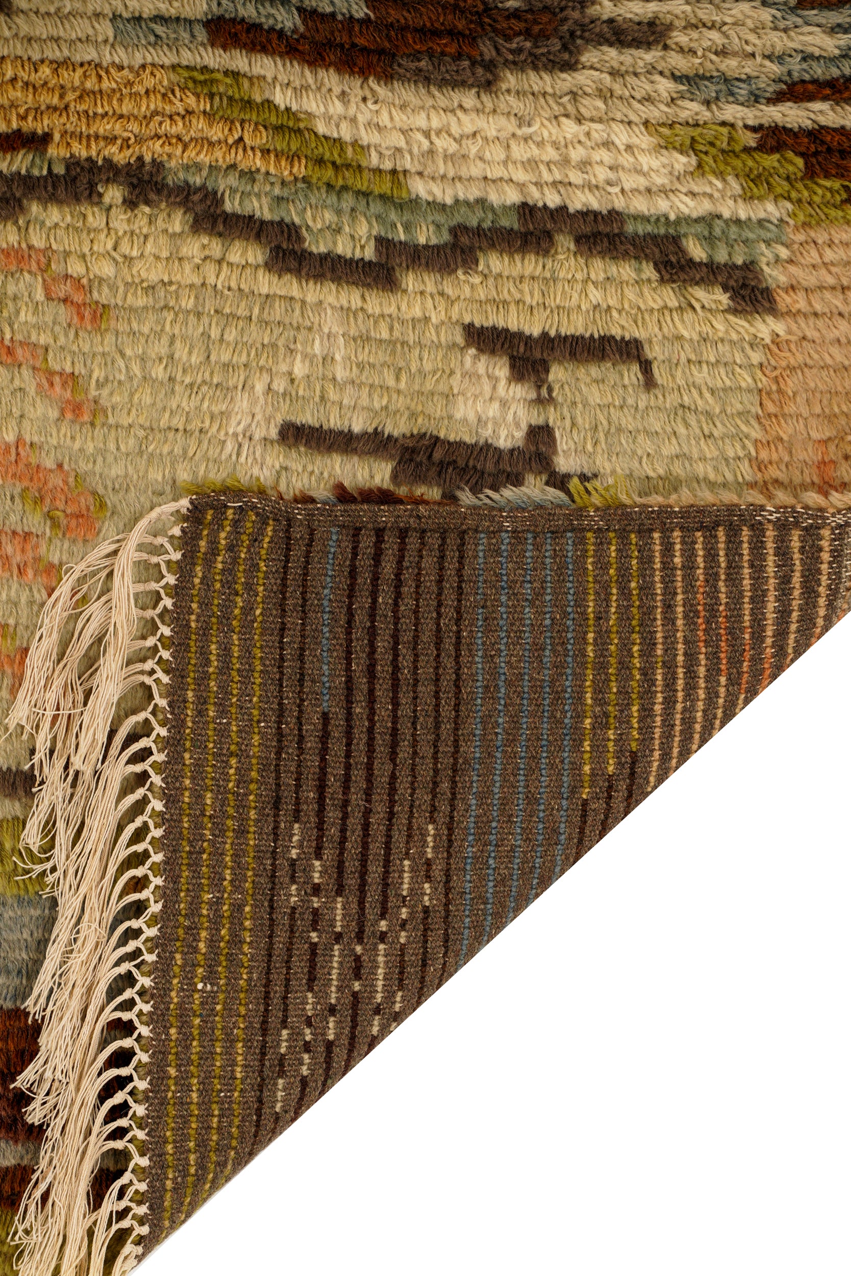Vintage Scandinavian Rya Rug 3'6" x 2'2"
