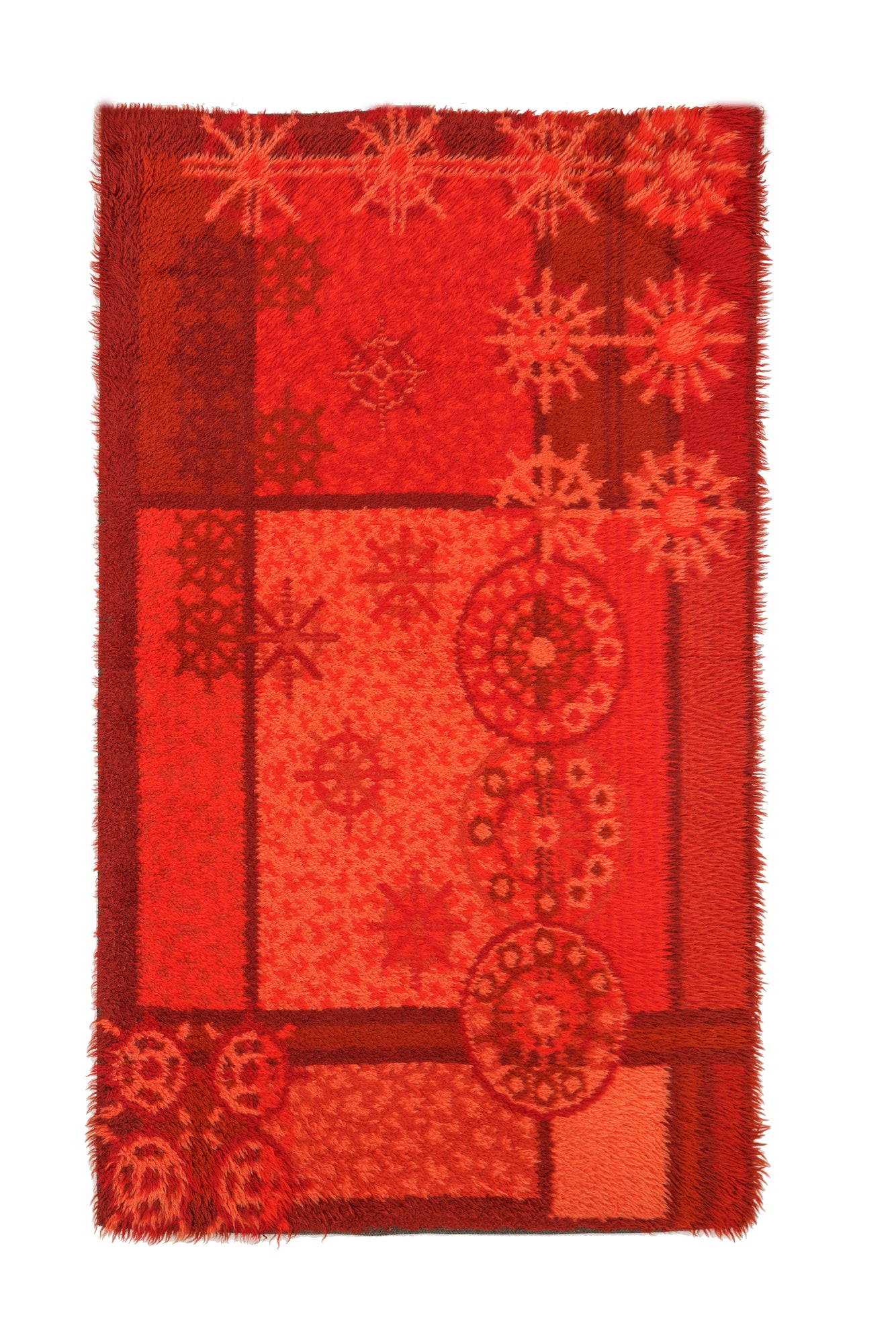 Vintage Scandinavian Rya Rug 5'2" x 3'