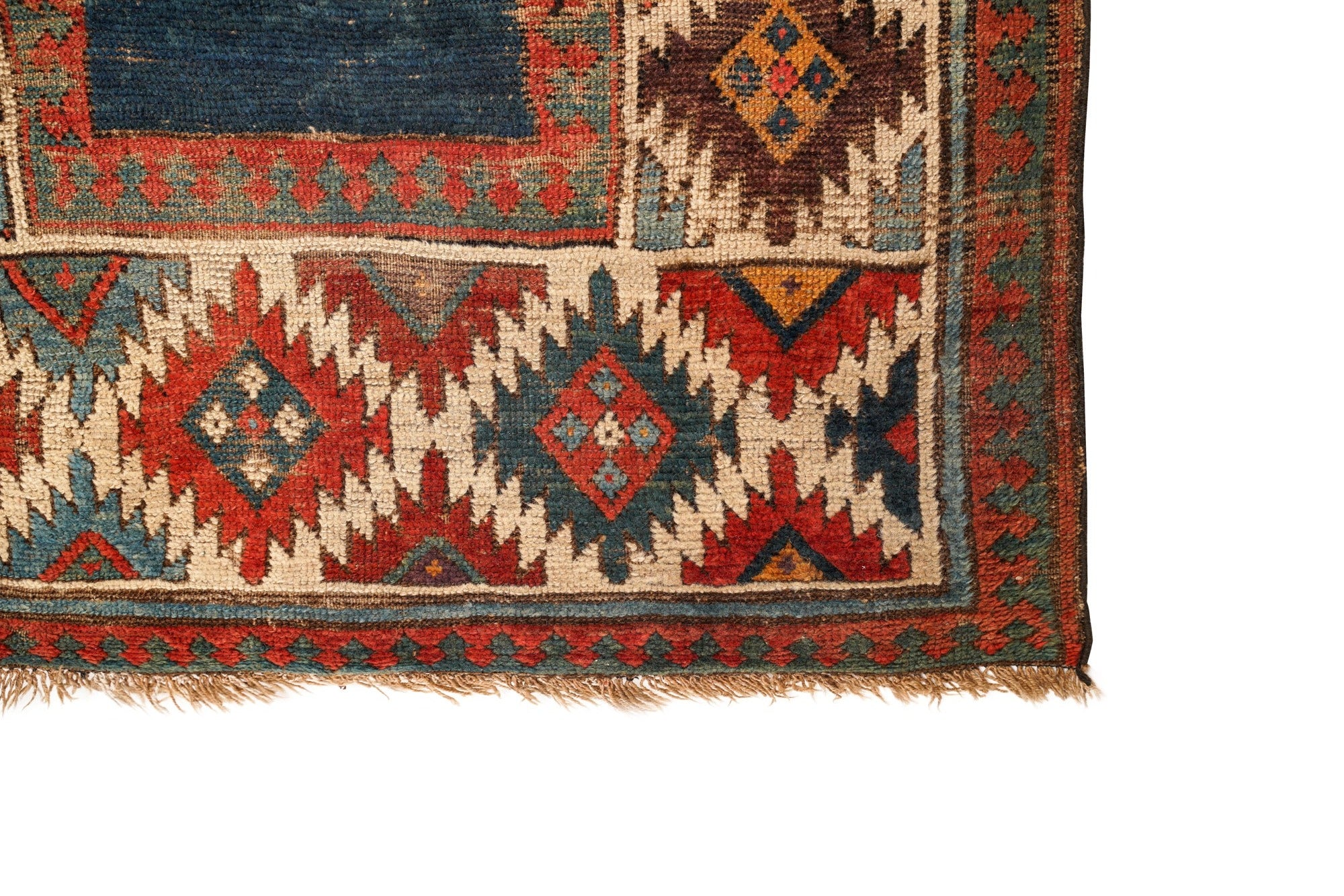Antique Caucasian Talish Runner Rug 12'10" x 3'3"