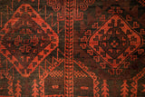 Antique Baloch Rug 11'9" x 6'8"