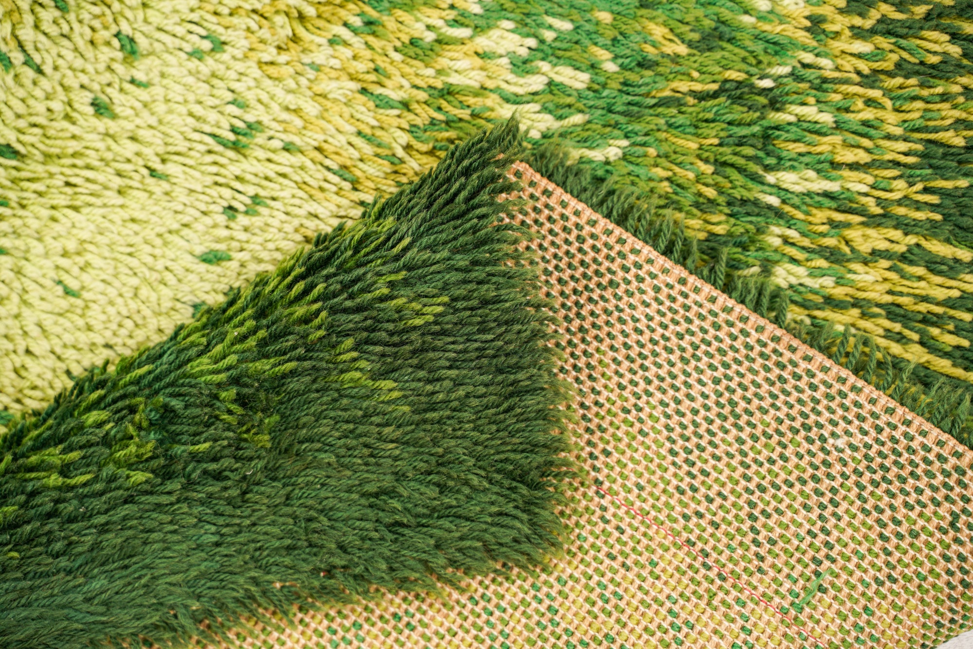 Vintage Scandinavian Rya Rug 4'8" x 3'