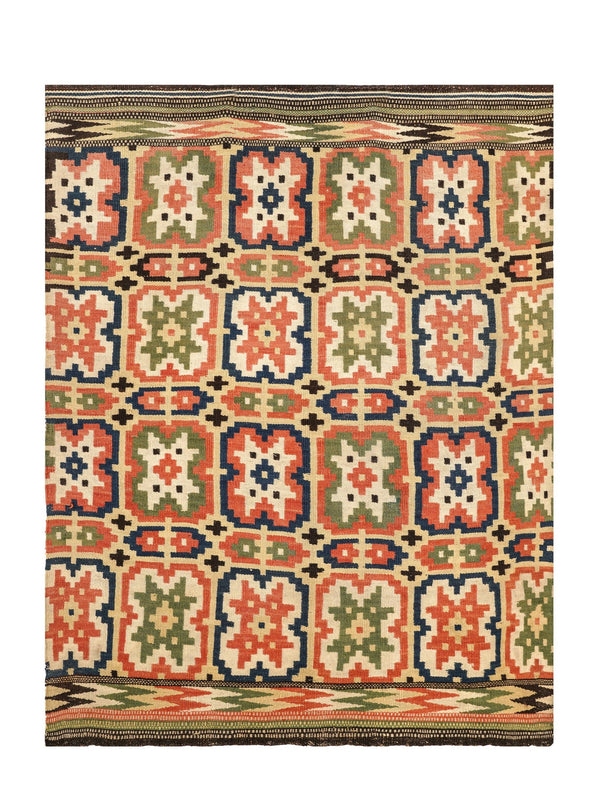 Antique Norwegian Coverlet Textile 5'5" x 4'4"