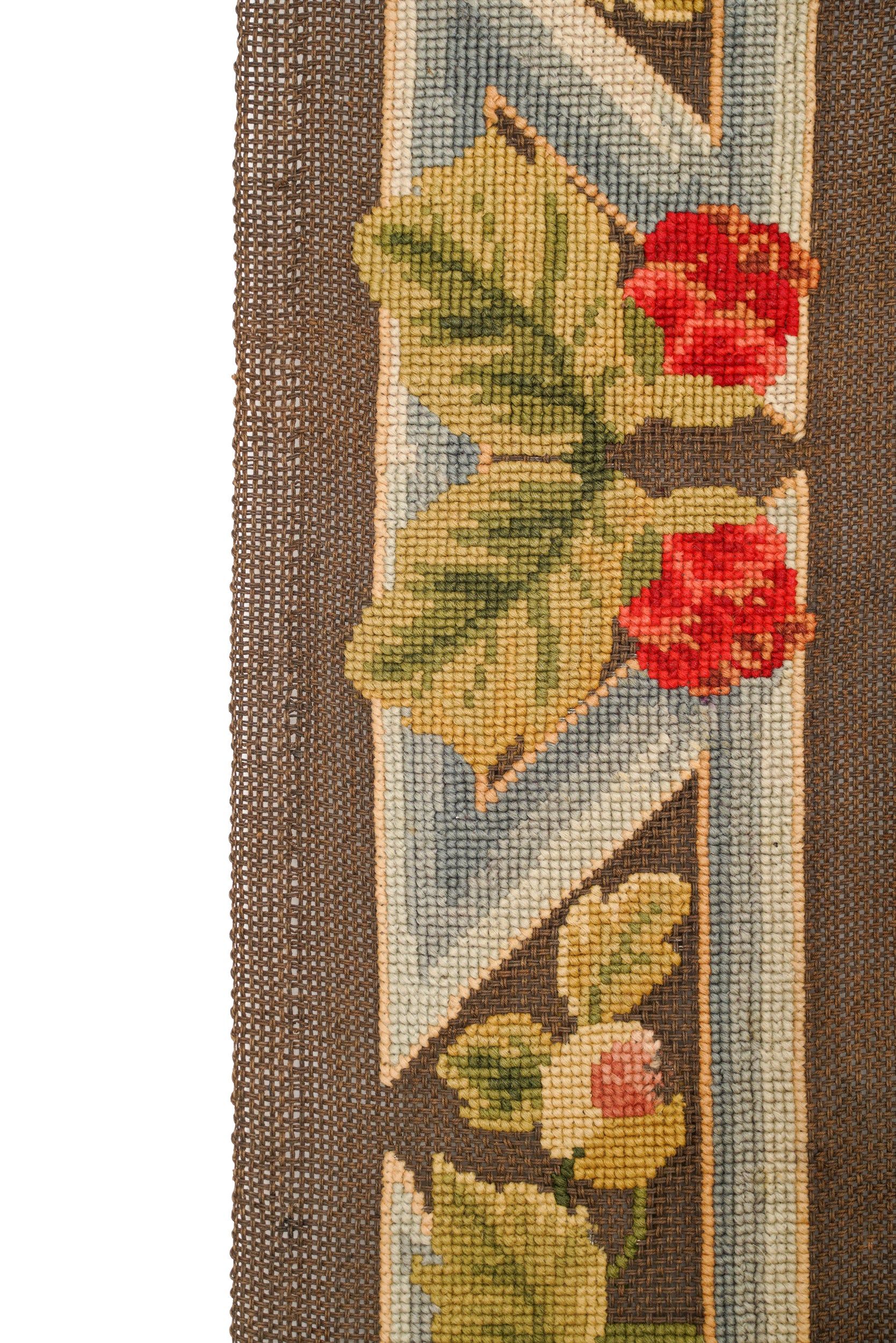 Antique English Needle Point Tapestry 5'7" x 3'
