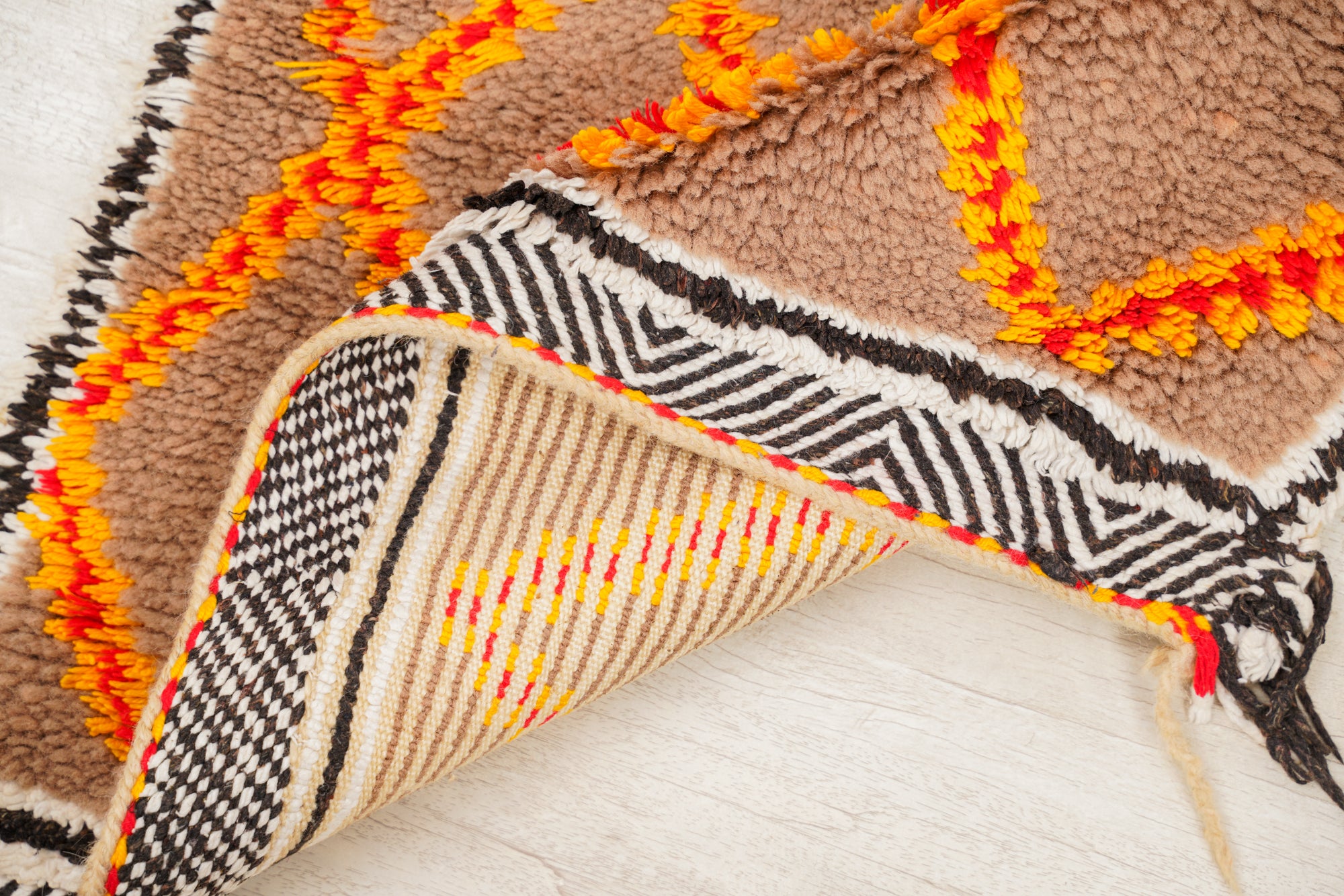 Vintage Moroccan Berber Rug 4'9" x 2'2"