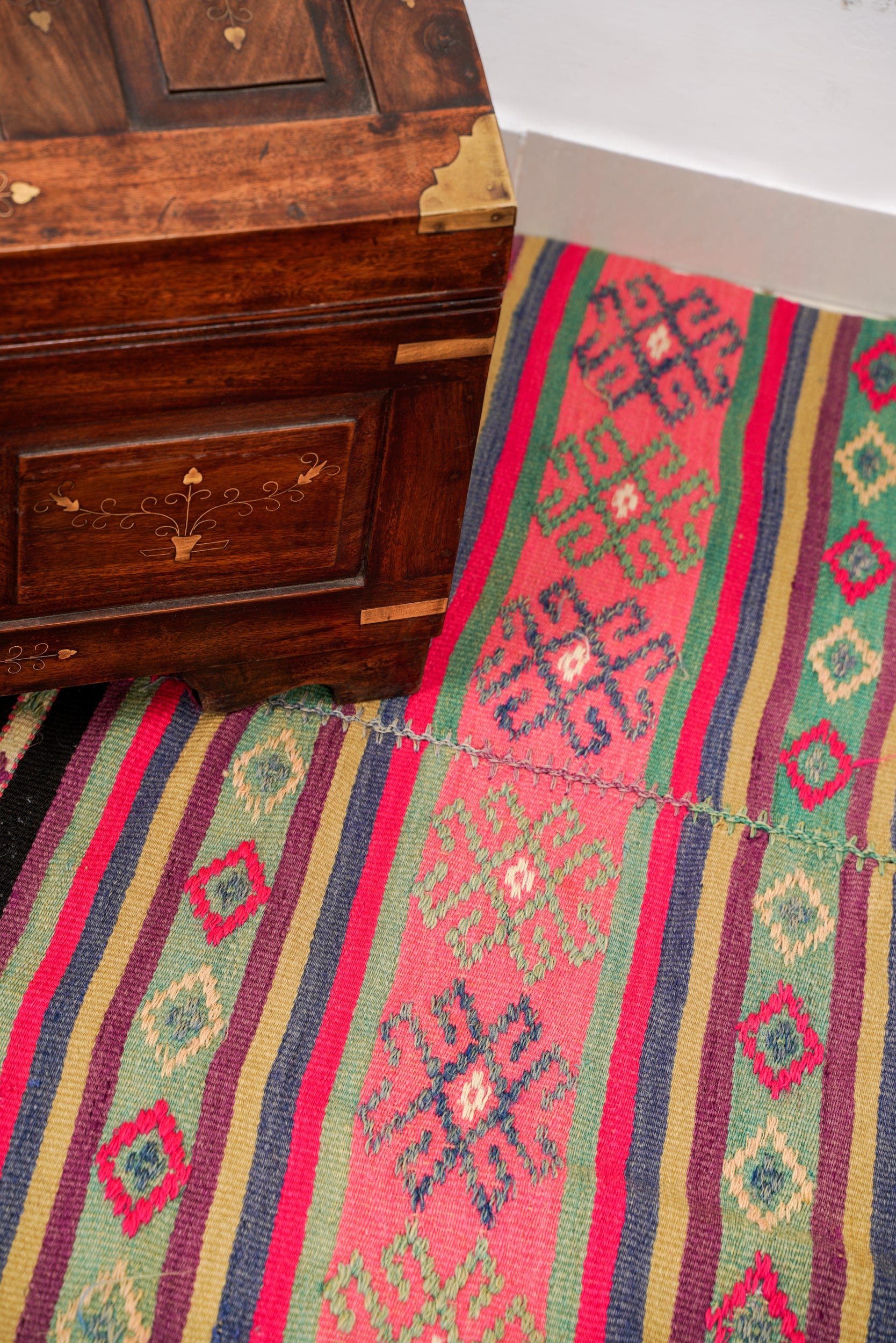 Vintage Turkish Tribal Kilim 7'6" x 4'6"