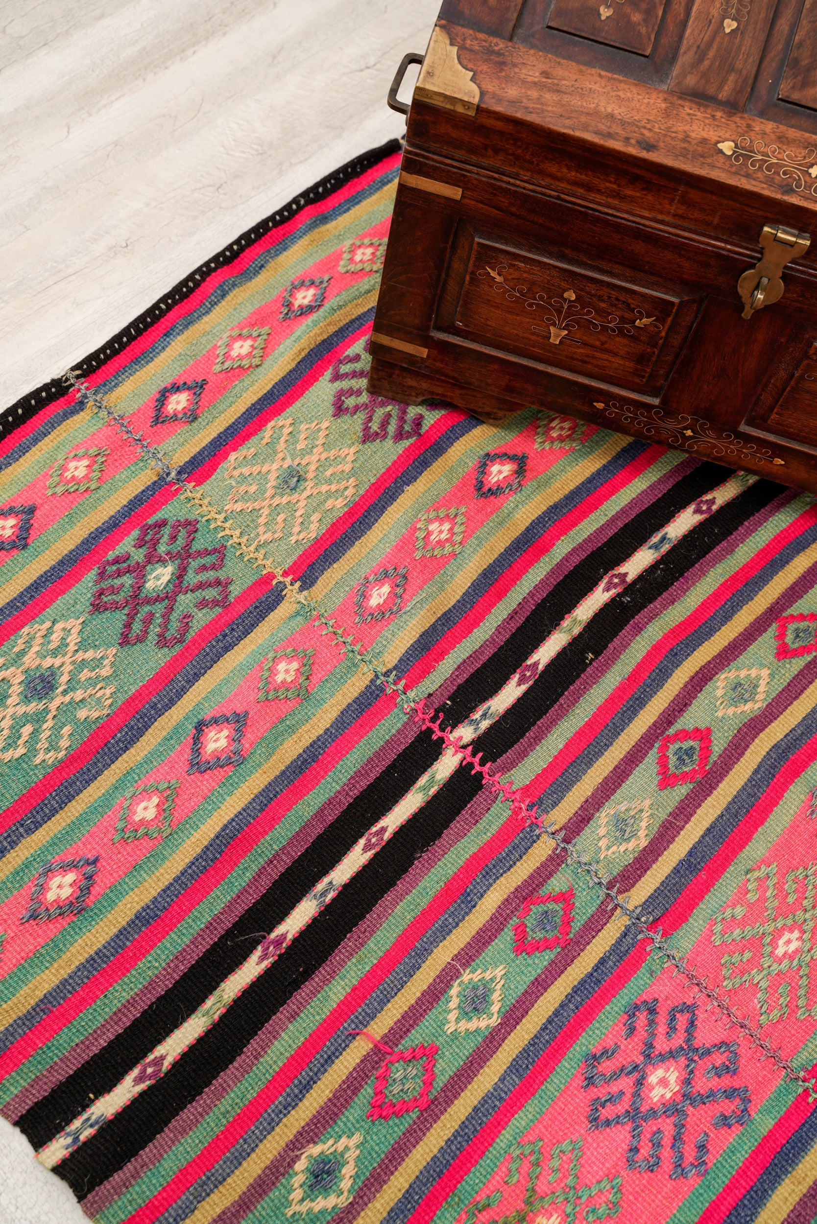 Vintage Turkish Tribal Kilim 7'6" x 4'6"