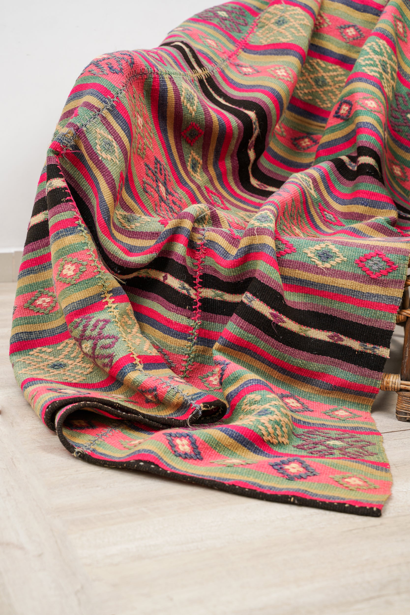 Vintage Turkish Tribal Kilim 7'6" x 4'6"