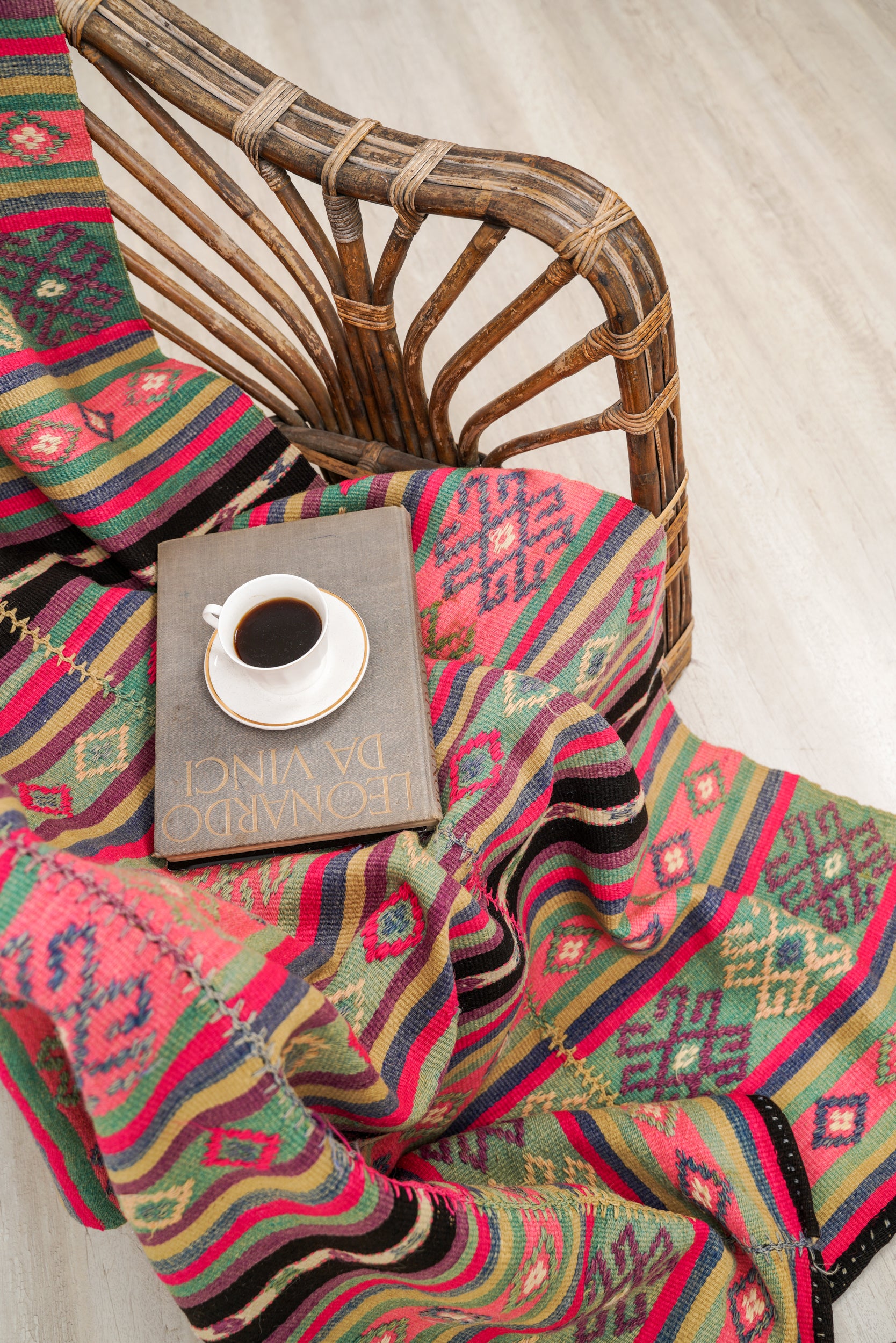 Vintage Turkish Tribal Kilim 7'6" x 4'6"