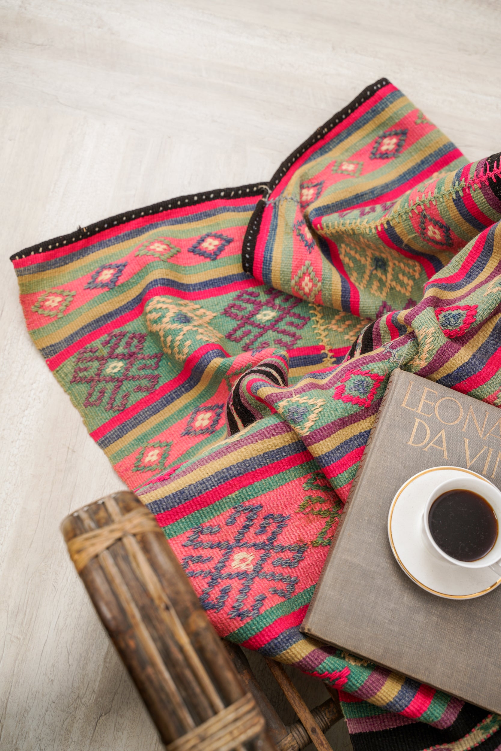 Vintage Turkish Tribal Kilim 7'6" x 4'6"