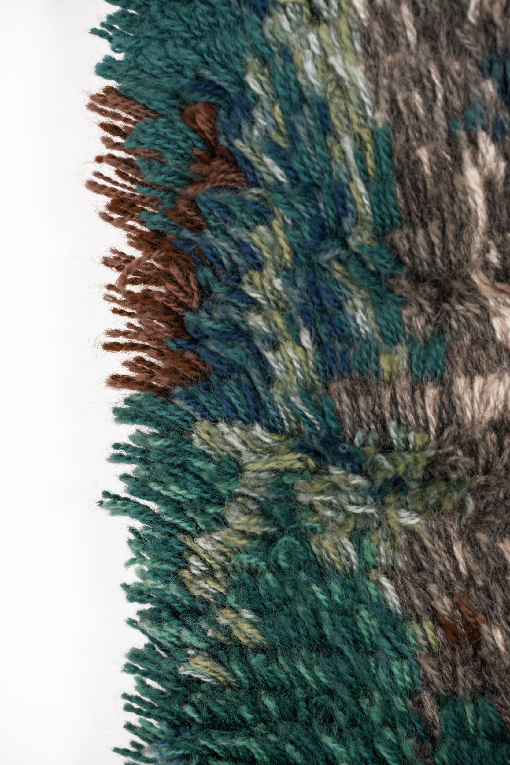 Vintage Scandinavian Rya Rug 4'3" x 2'6"