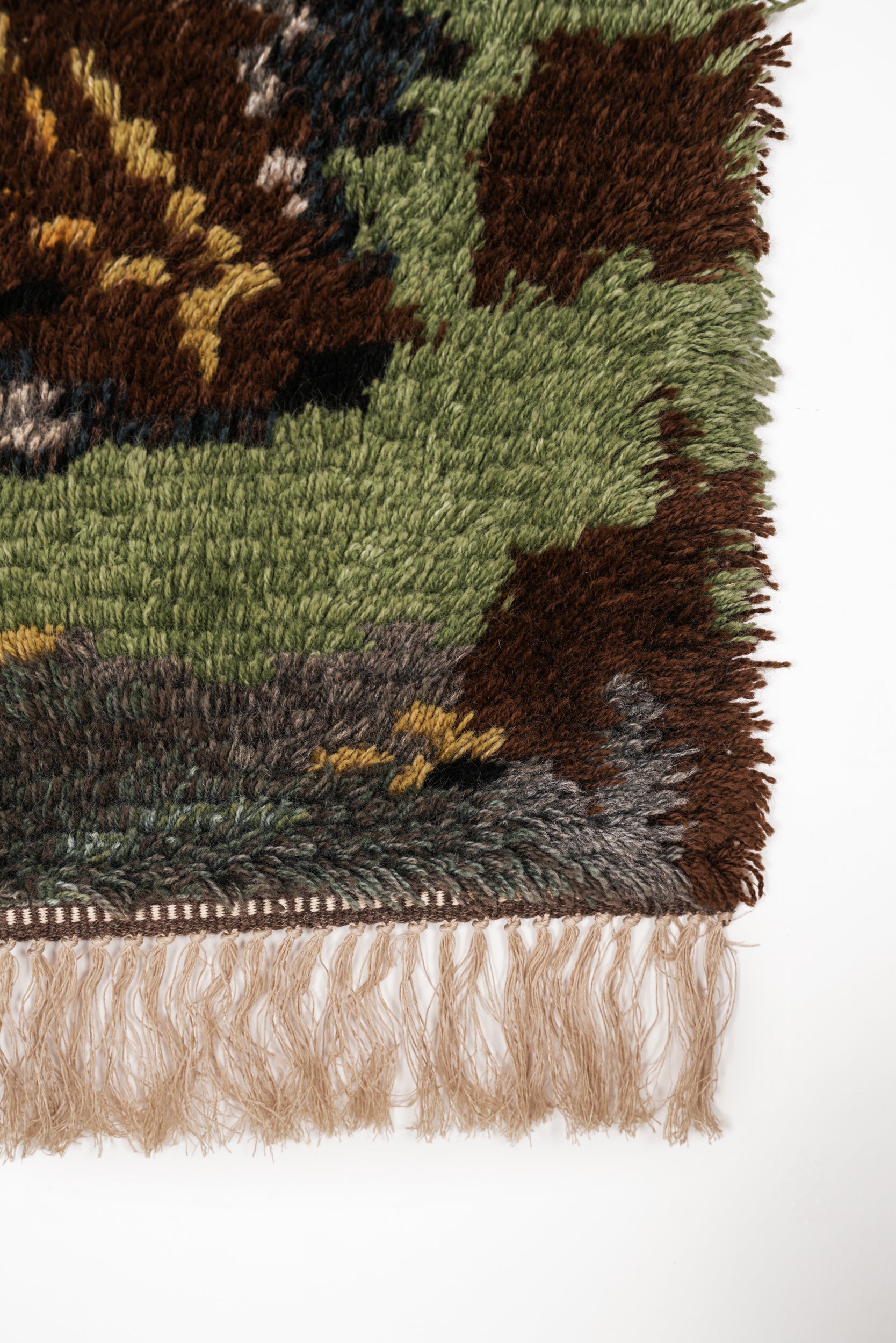 Vintage Scandinavian Rya Rug 4'3" x 2'6"