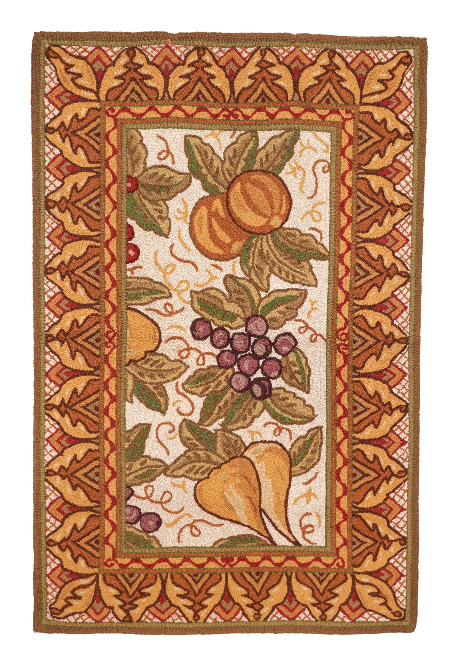 Vintage American Hook Rug 5'2" x 3'4"